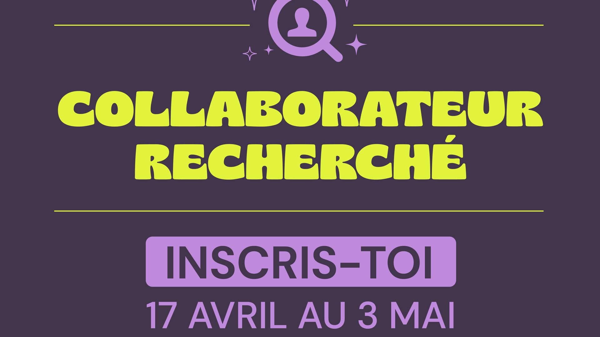 Collaborateur recherché
