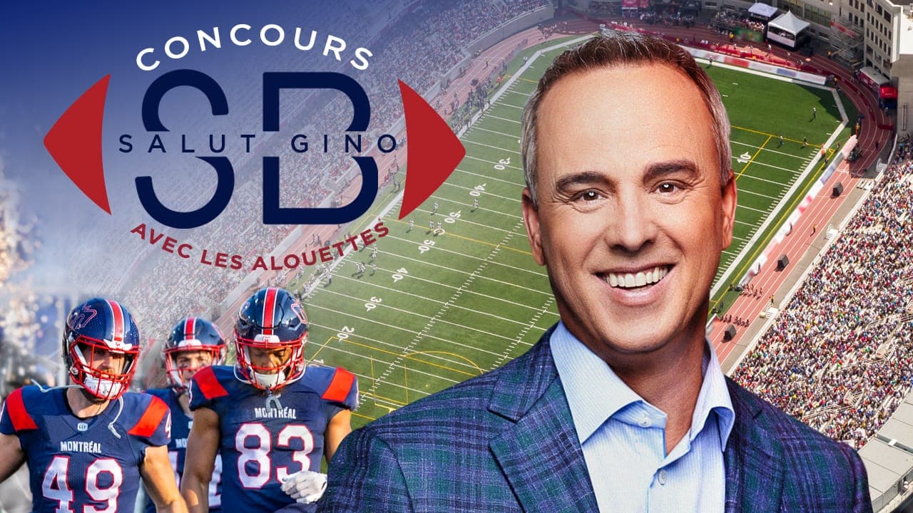 Salut Gino avec les Alouettes de Montréal!