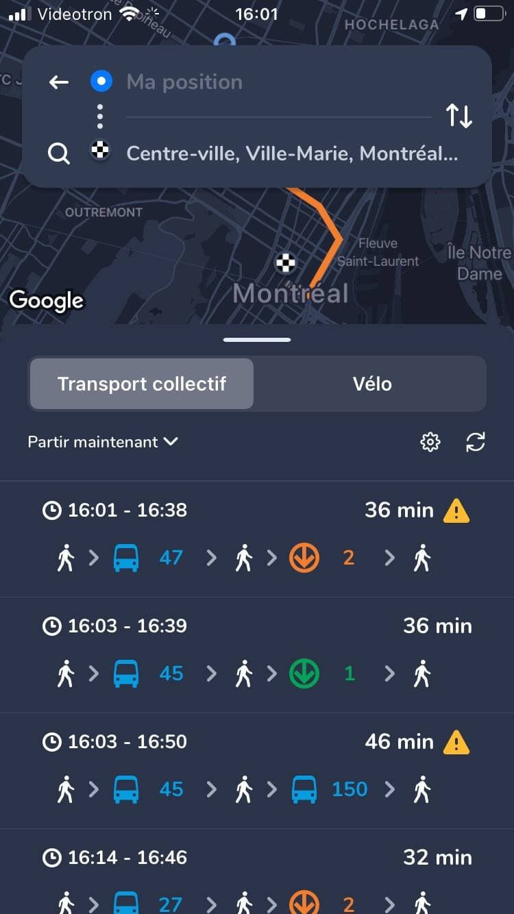 L'application Chrono