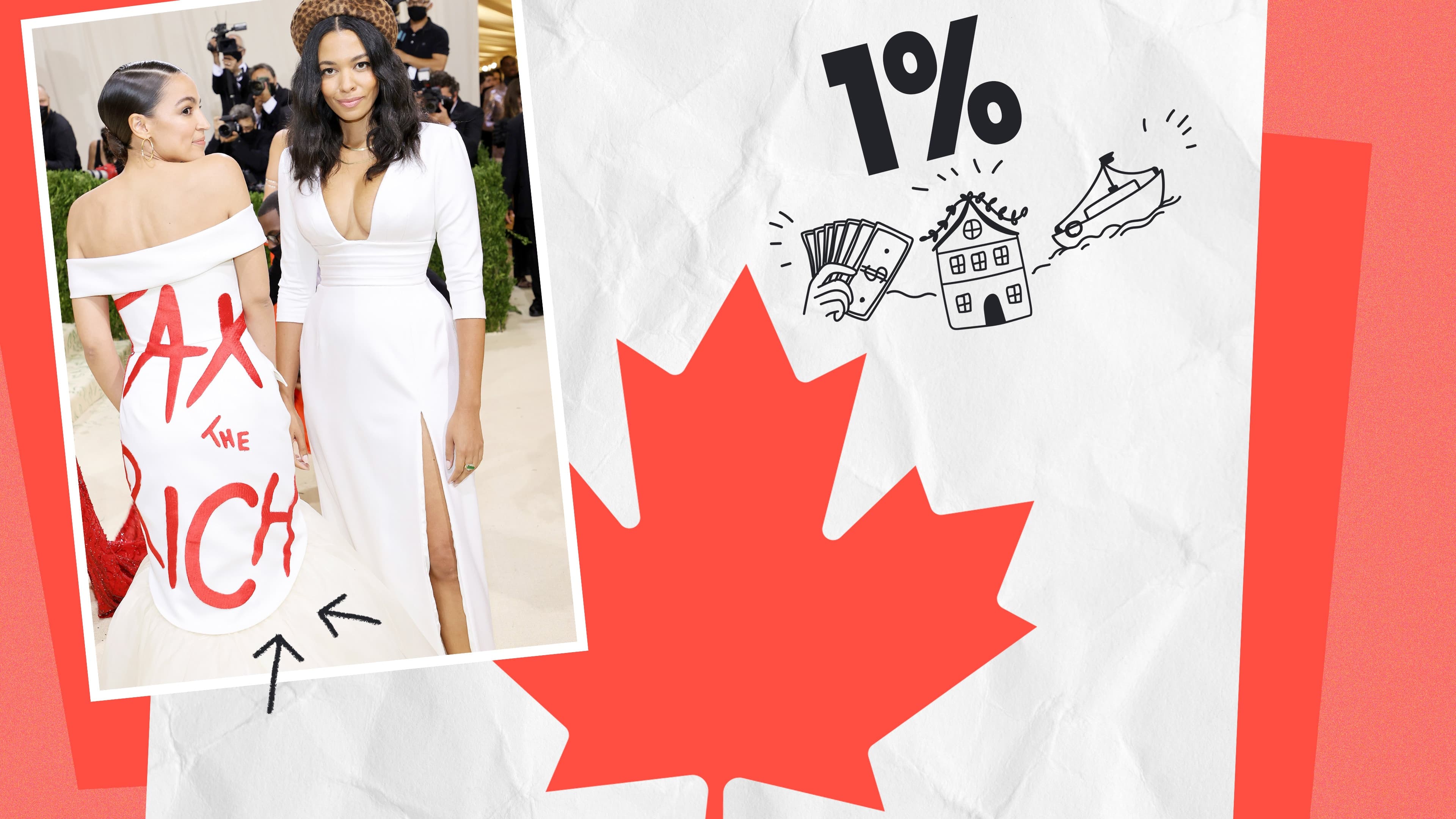 L'élue démocrate Alexandria Ocasio-Cortez au Met Gala.