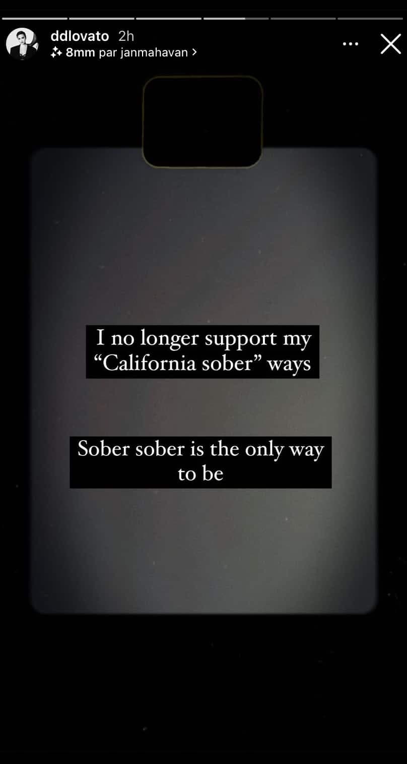 Capture d'écran Instagram @ddlovato