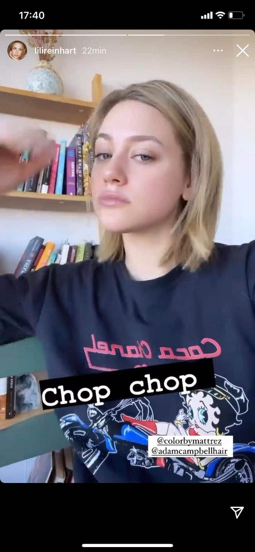 Capture d'écran Instagram