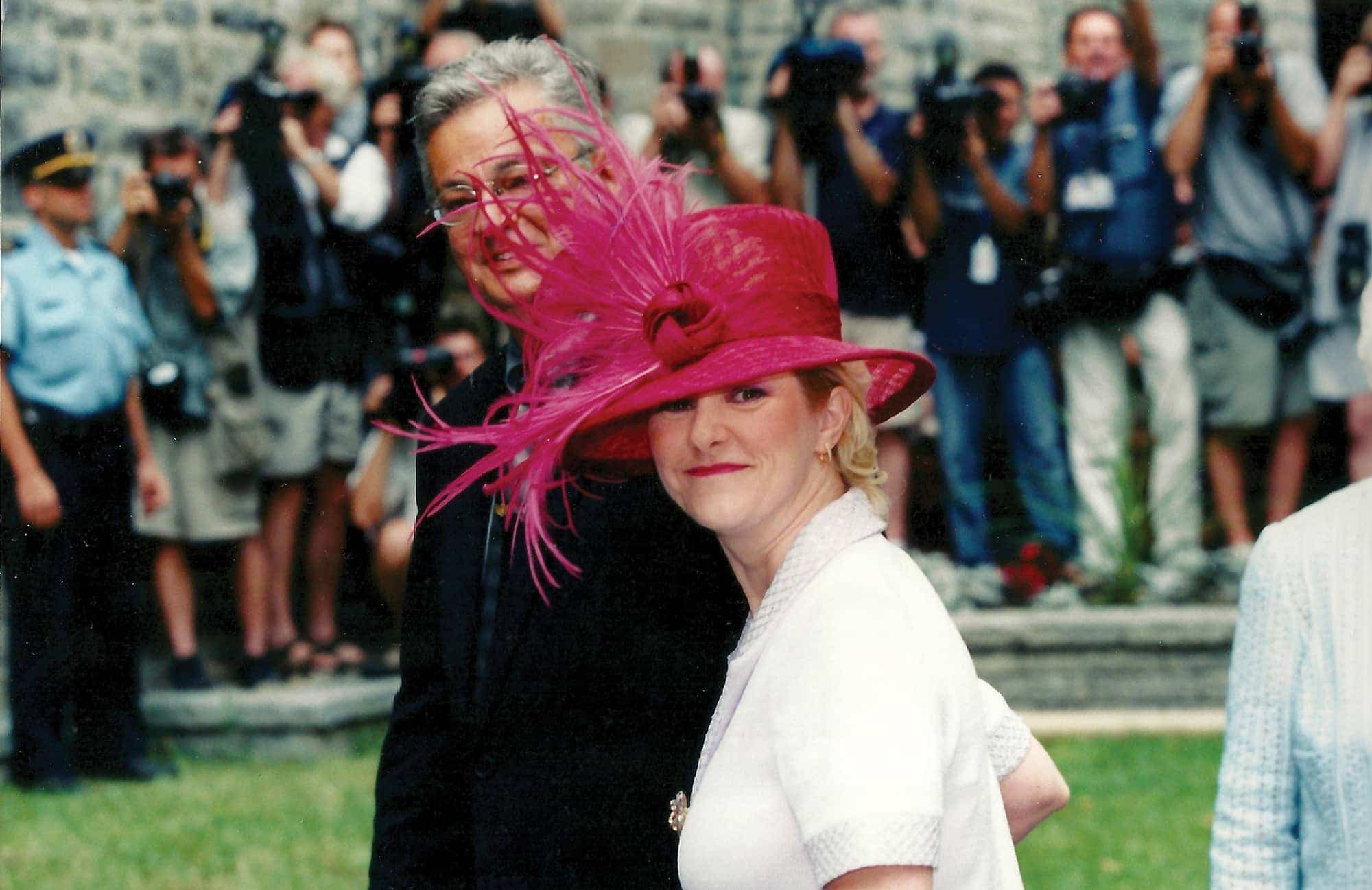 Linda Dion et son époux ont eu l’honneur d’être nommés marraine et parrain de René-Charles.