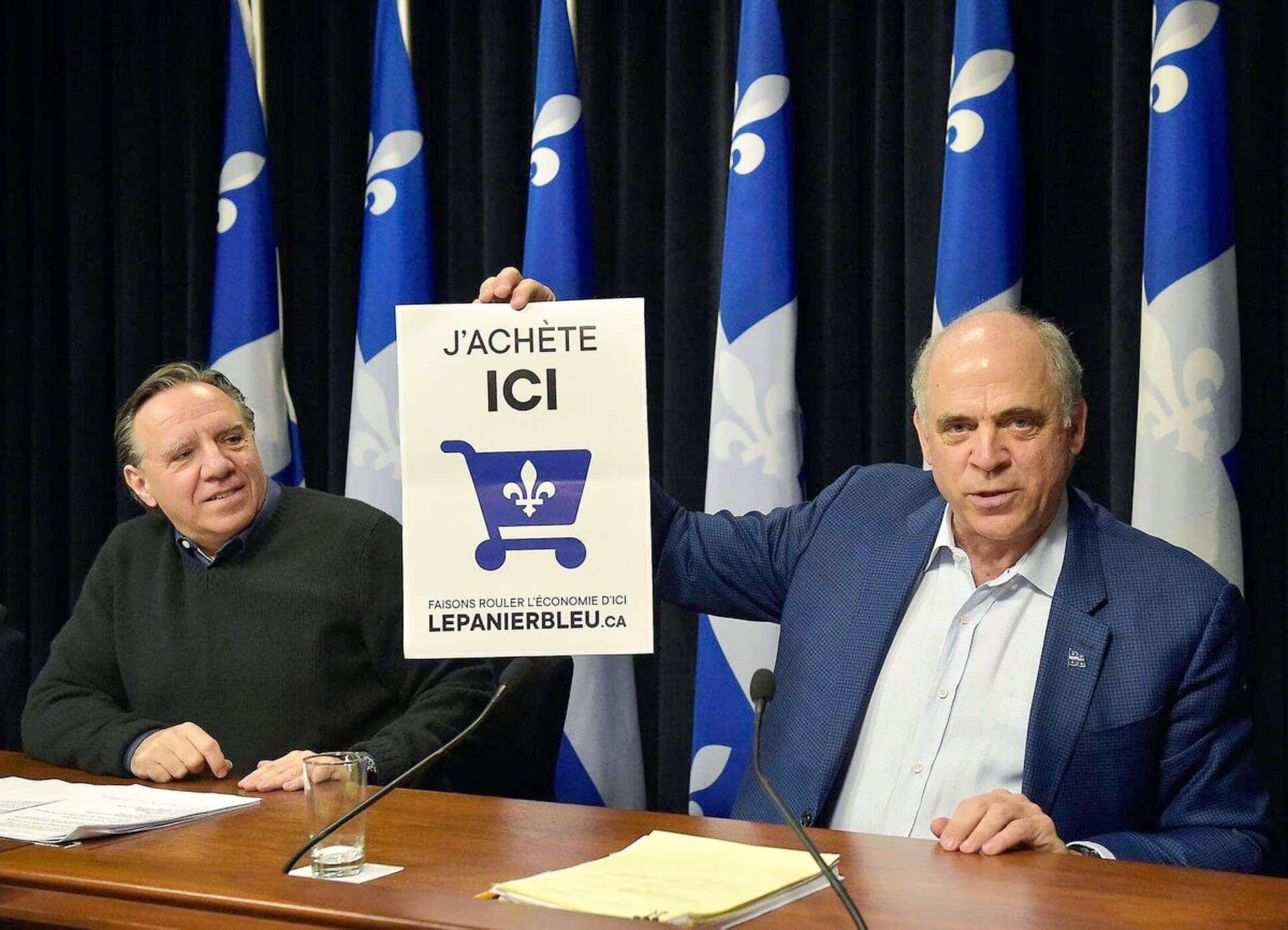 En avril 2020, Québec a lancé son initiative pour l’achat local. François Legault et Pierre Fitzgibbon n’avaient toutefois pas l’intention de faire du Panier Bleu un Amazon québécois en créant un site transactionnel. L’État a injecté 300 000 $ dans la création de cette plateforme.