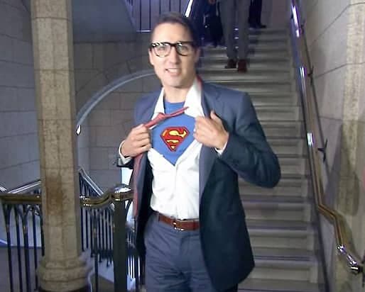 En 2017, Justin Trudeau s’était déguisé en Superman.