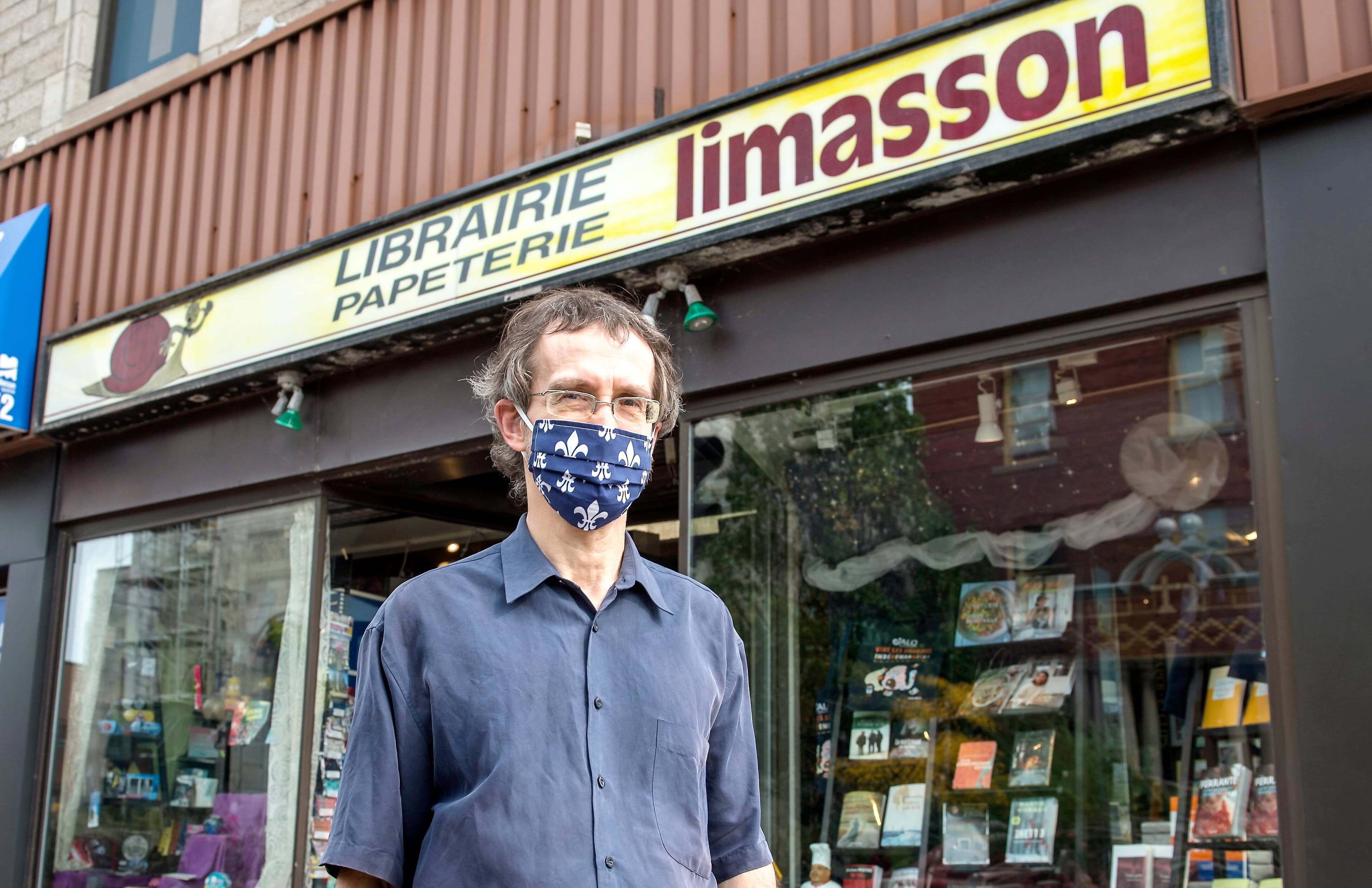 Pour Claude Roy, de la librairie Limasson, à Montréal, les conséquences pourraient être fatales s’il doit à nouveau fermer son commerce pour la deuxième vague.