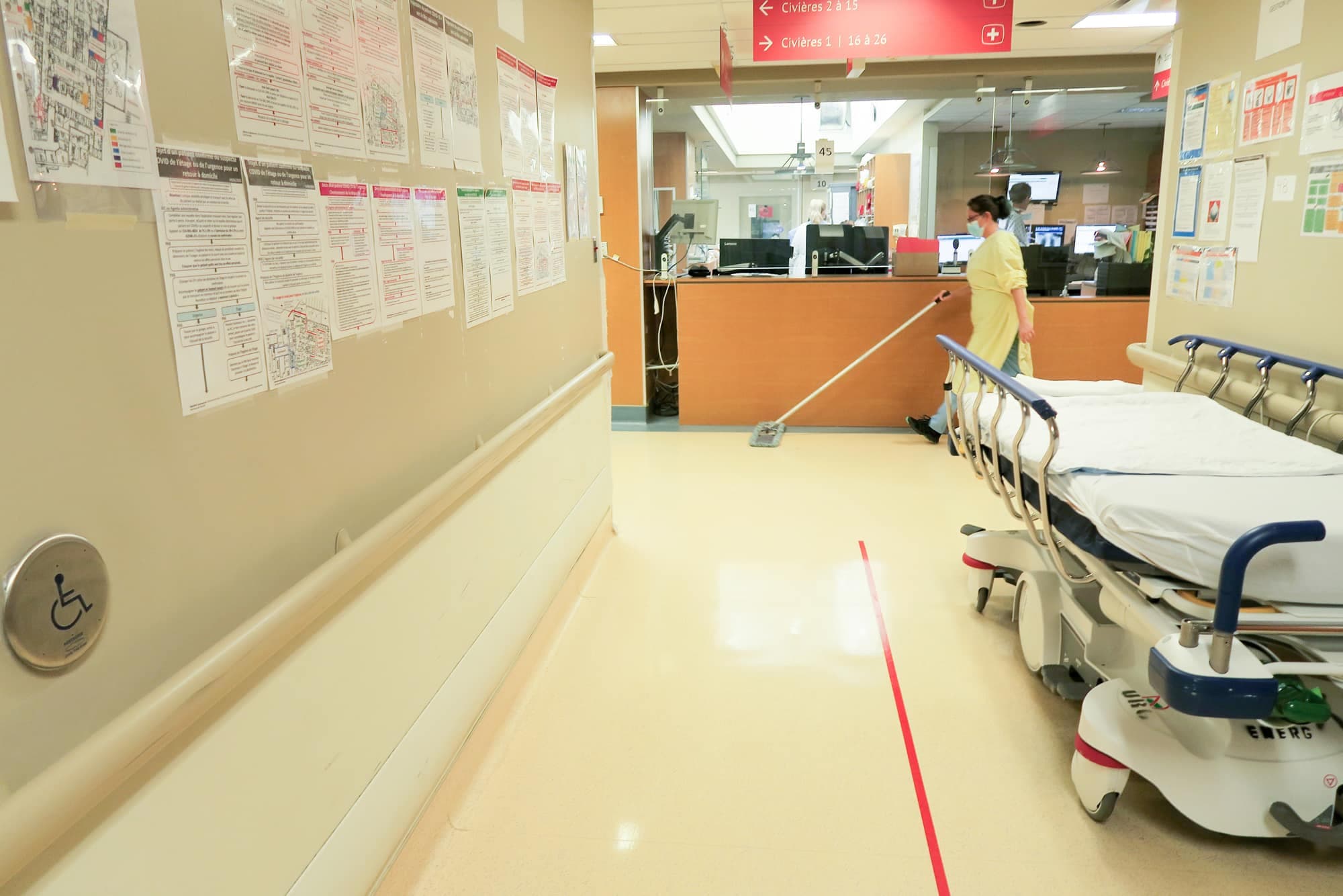 Une image de l’urgence où la patiente a été admise.