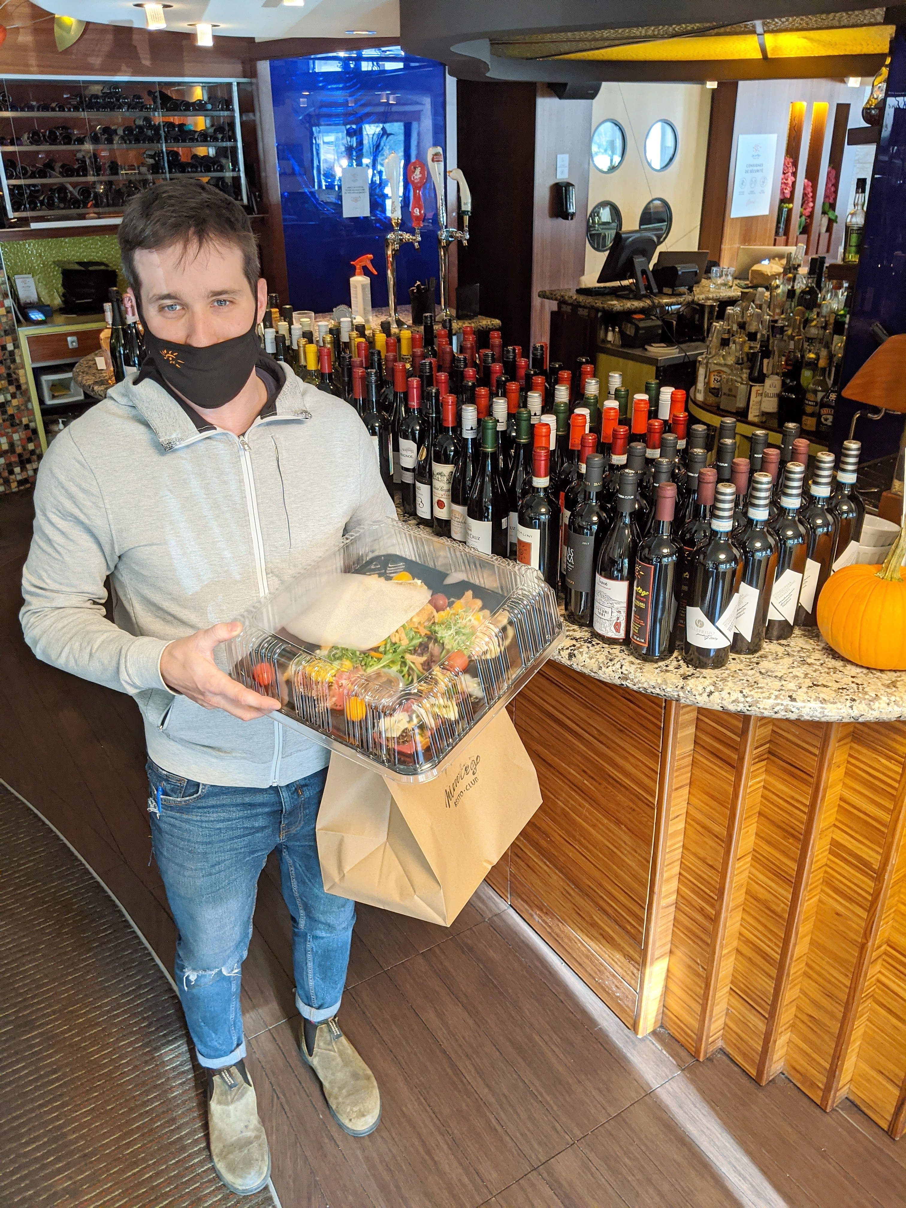 Charles-Antoine Authier du Montego est étonné de l’engouement pour les repas à emporter de ses clients.