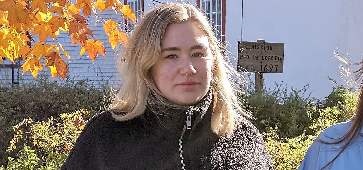 Frédérique Gros-Louis. Résidente de Wendake