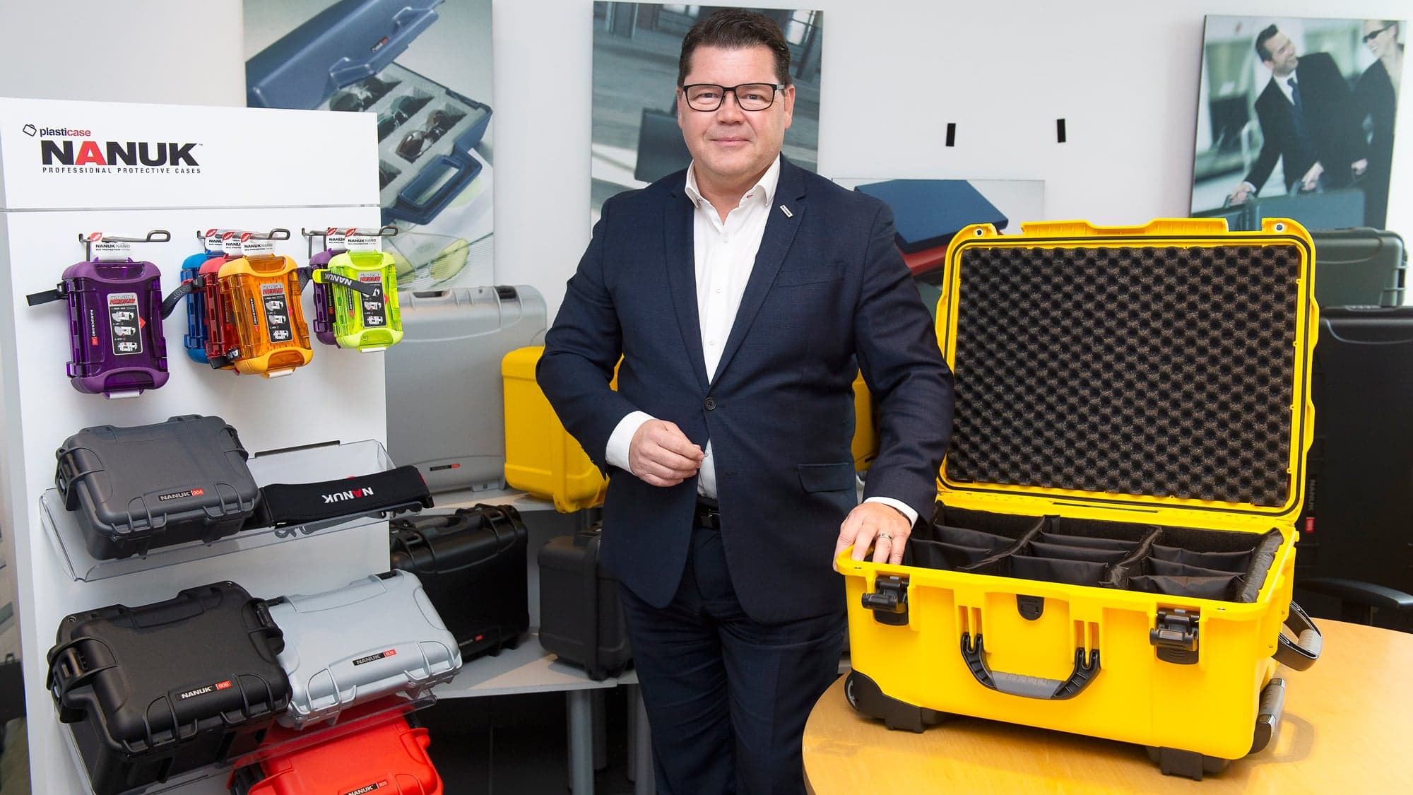 José Chagnon, président et chef de la direction de Plasticase inc. dans ses bureaux de Terrebonne.