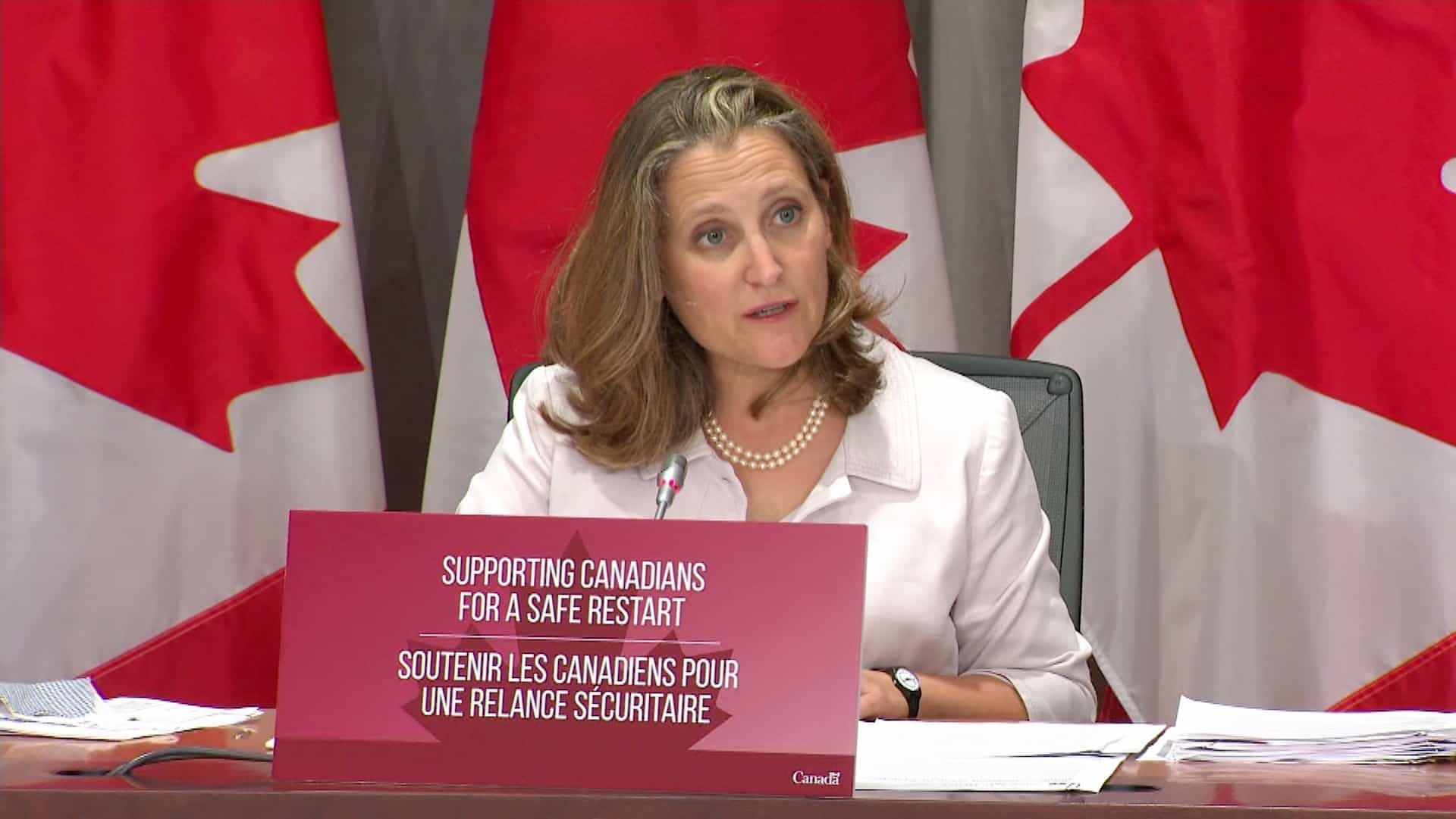 L’exposé de Chrystia Freeland devrait permettre de connaître l’étendue des dégâts provoqués par la pandémie en ce qui a trait aux finances publiques.
