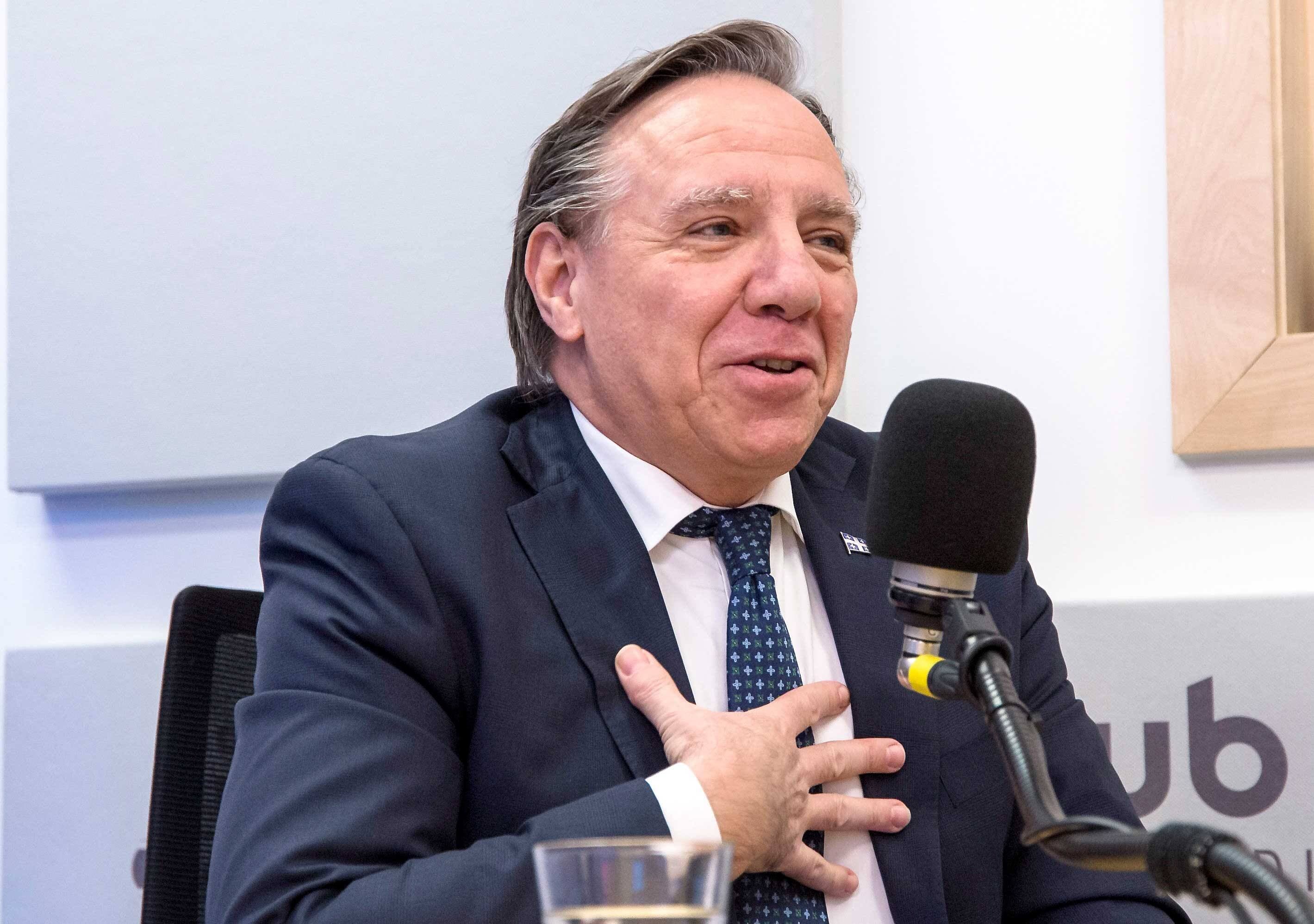 Le premier ministre, François Legault, était en entrevue avec Mario Dumont, lundi, à QUB radio.