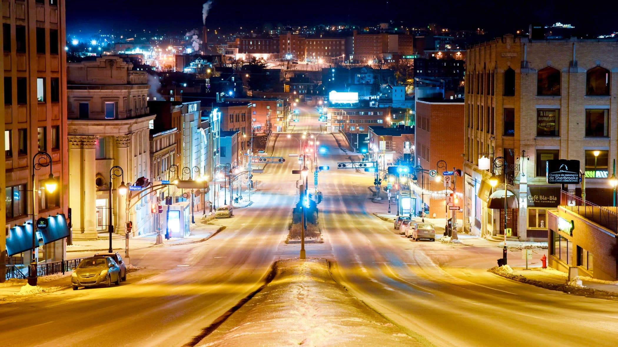 La rue King était inanimée samedi soir.