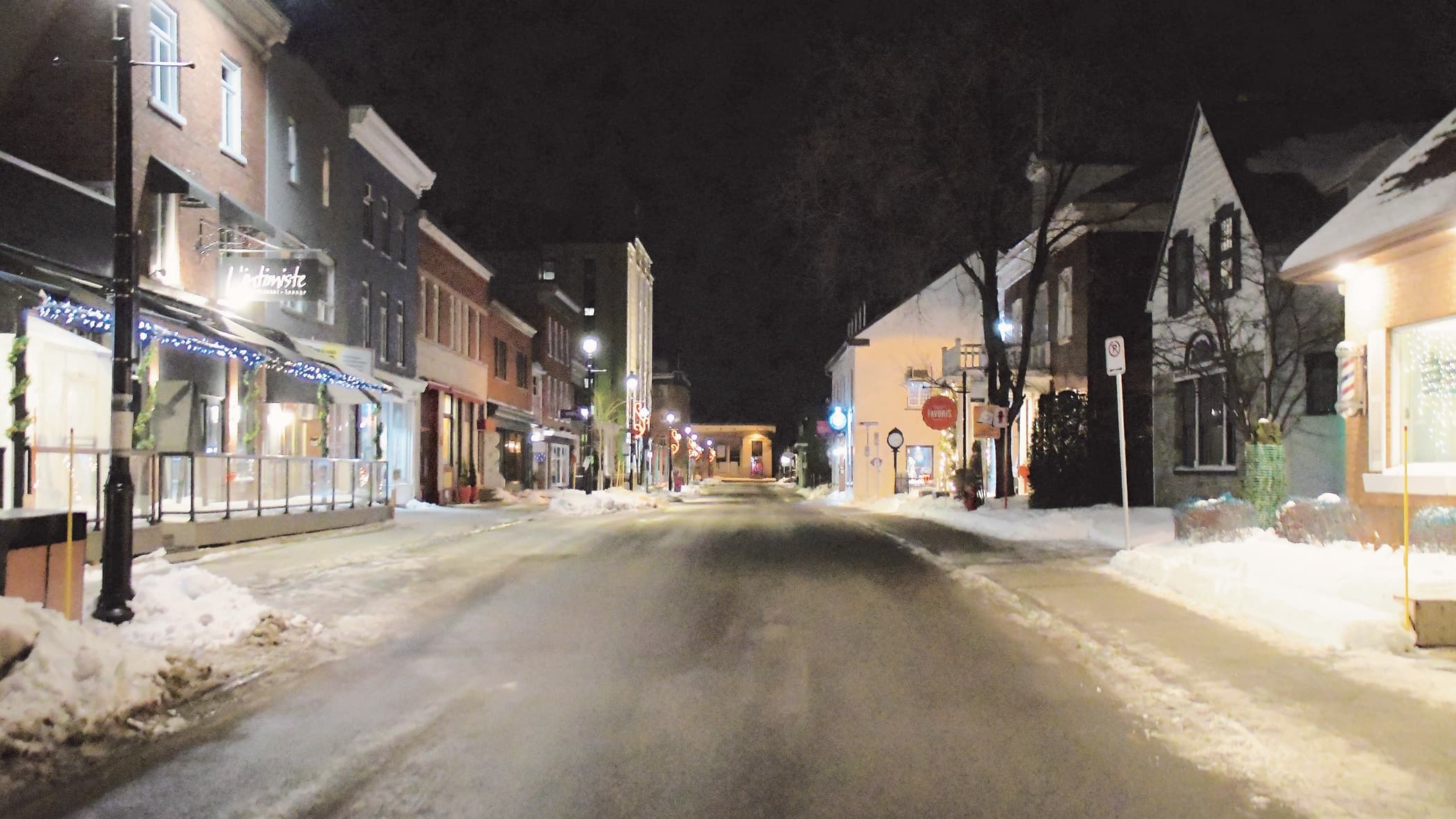 Pas de signe de vie non plus sur la rue Bégin, dans le Vieux-Lévis.