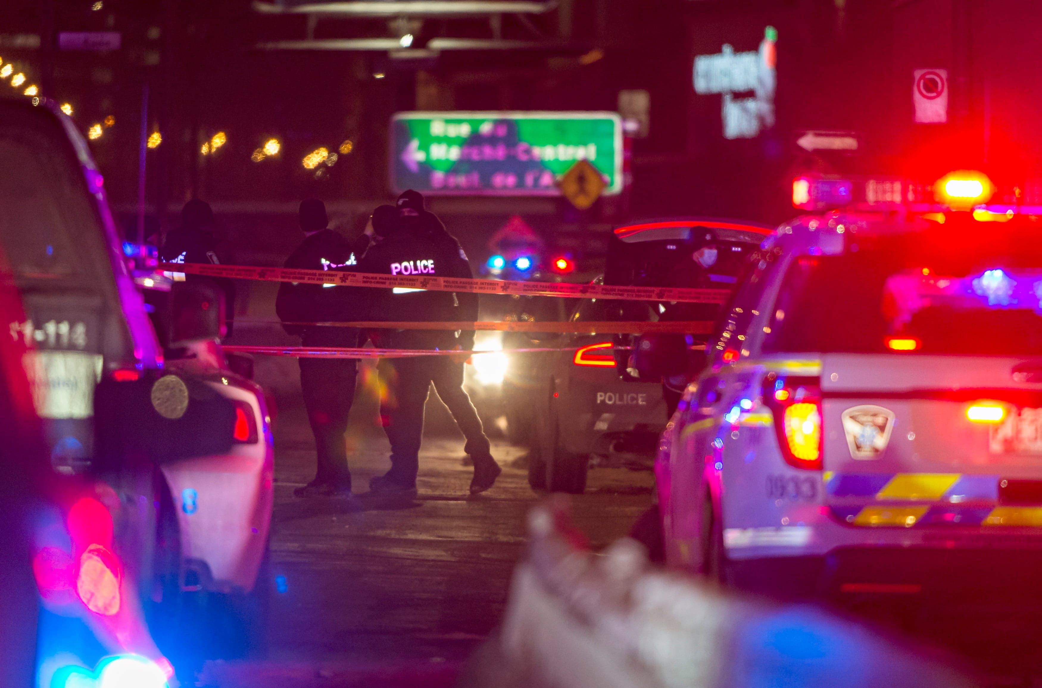 Un effectif majeur de policiers a été déployé jeudi en fin d’après-midi dans le quartier Parc-Extension.