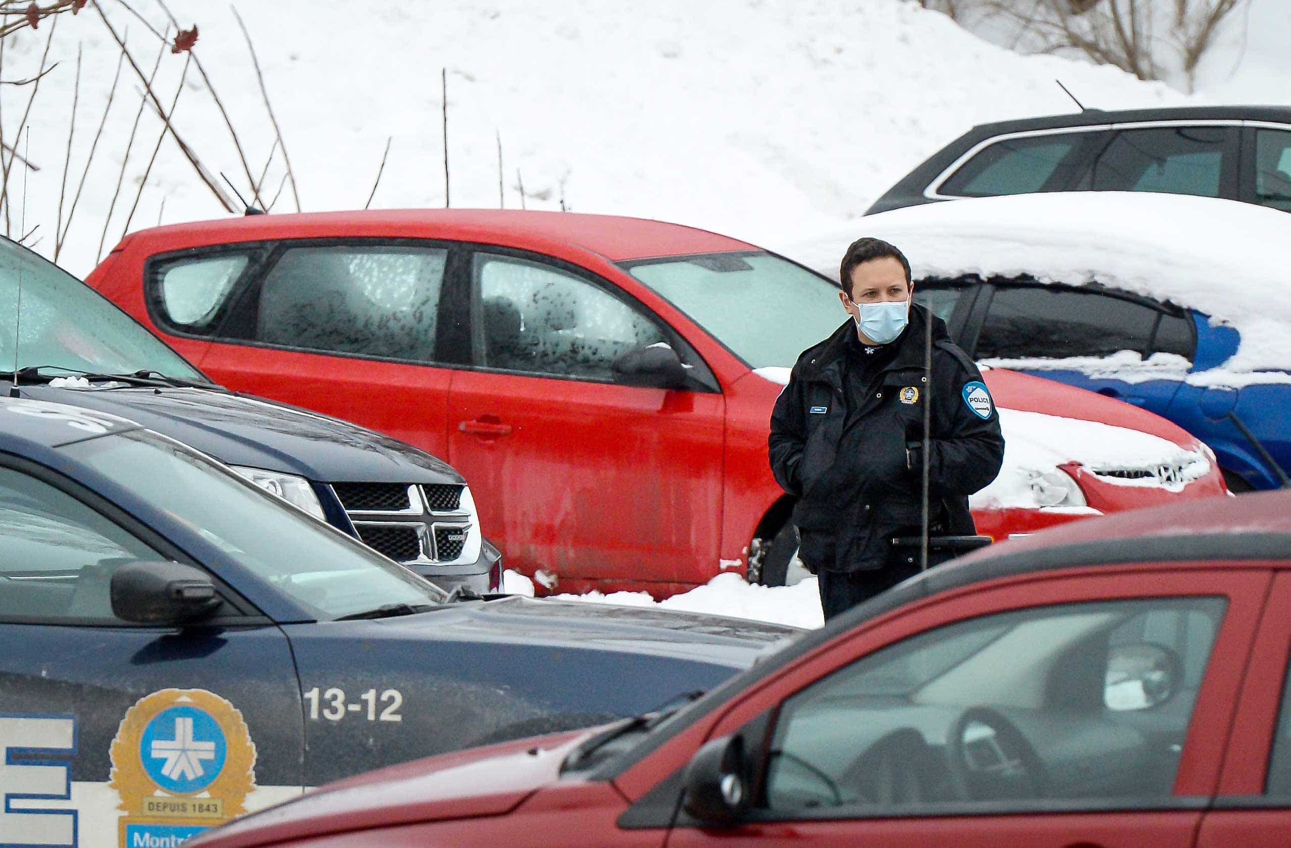 Le véhicule qui aurait été utilisé par l’auteur présumé de l’agression sauvage contre un policier.