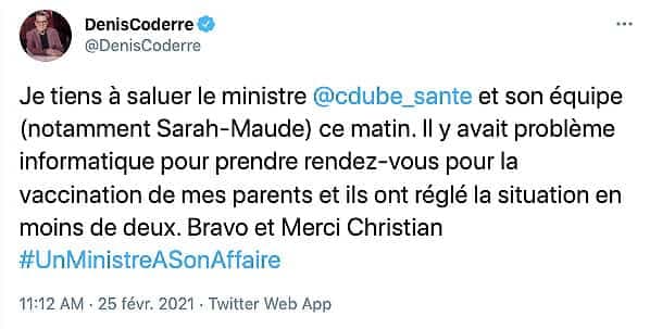 Ce tweet de Denis Coderre a fait réagir plusieurs internautes jeudi.