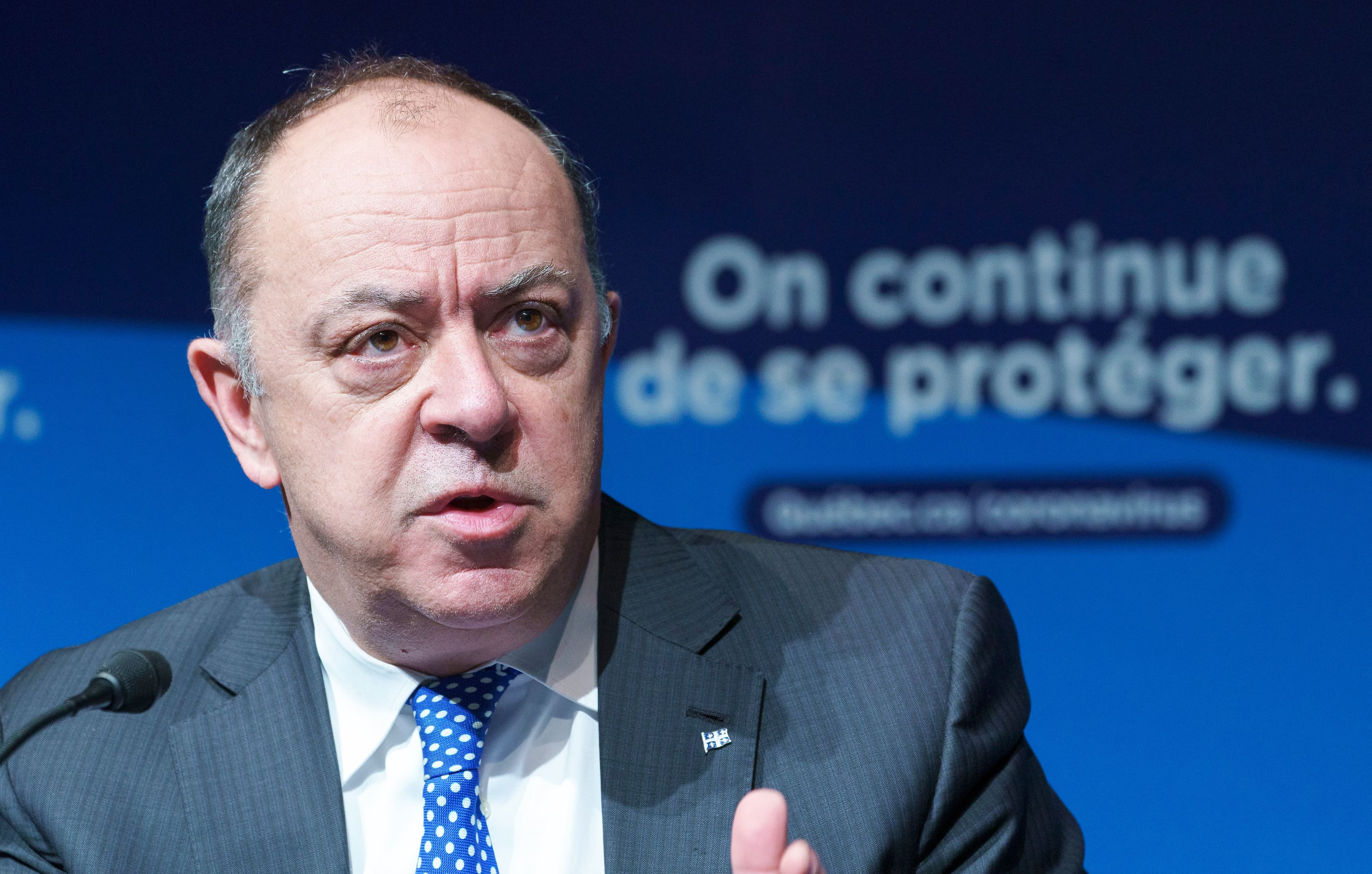Le ministre de la Santé et des Services sociaux Christian Dubé s’est exprimé, hier, dans le cadre d’une rencontre virtuelle organisée par le Conseil du patronat du Québec (CPQ).