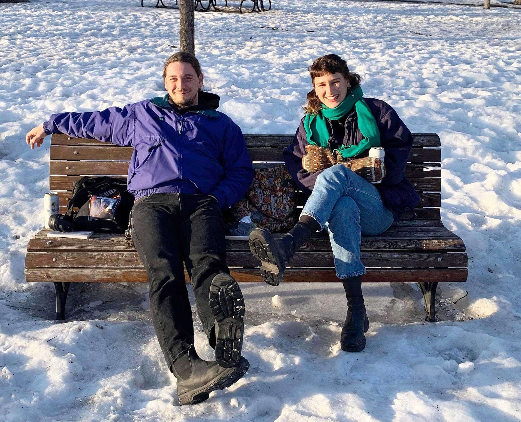 Thomas et Noémie ont été rencontrés au parc Laurier mardi après-midi.