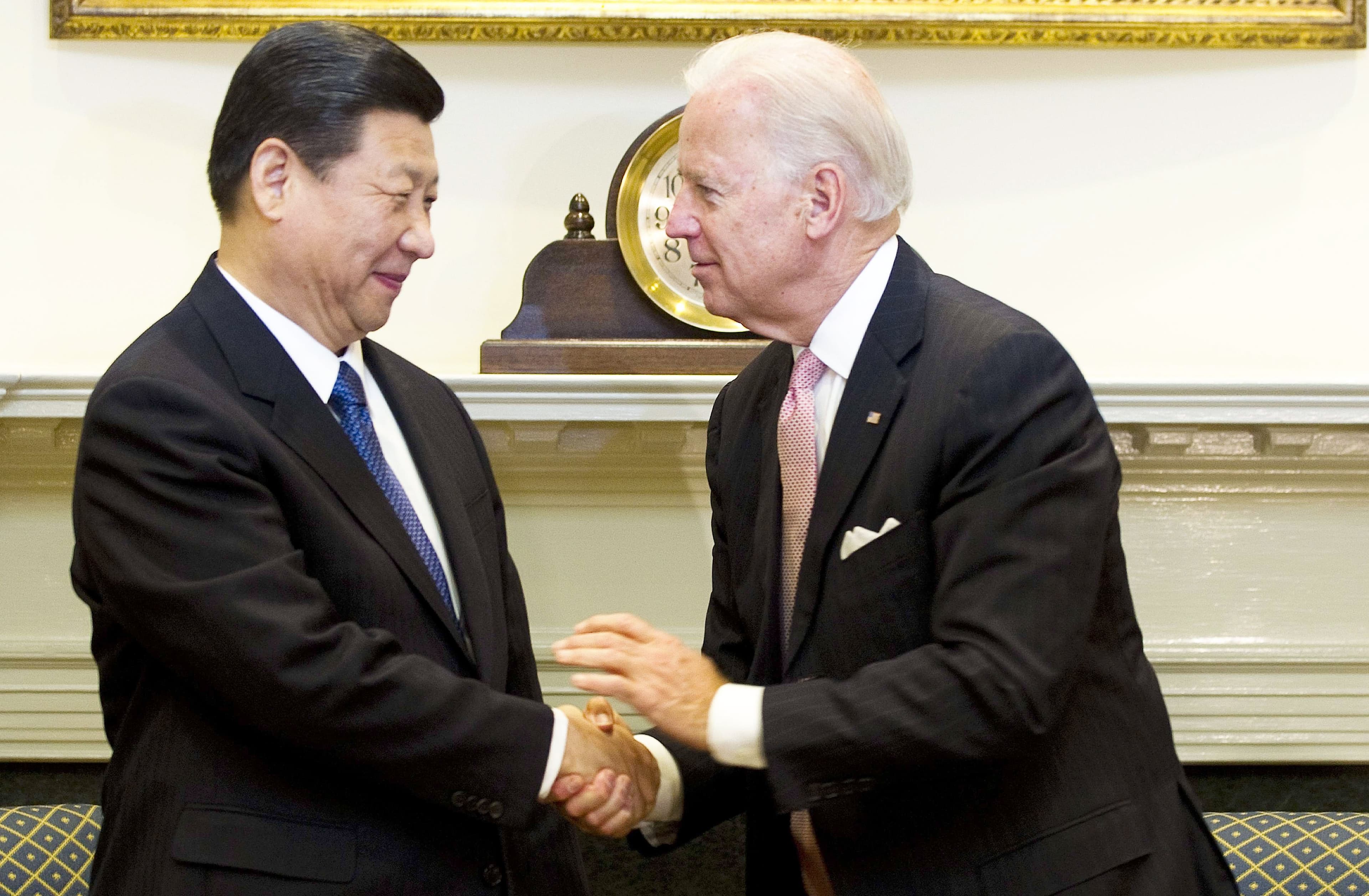 Le président chinois Xi Jinping et le président américain Joe Biden.