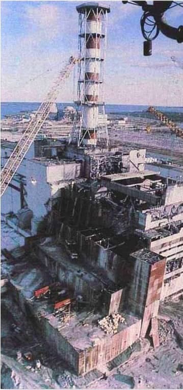 La centrale nucléaire ukrainienne détruite après la catastrophe de 1986