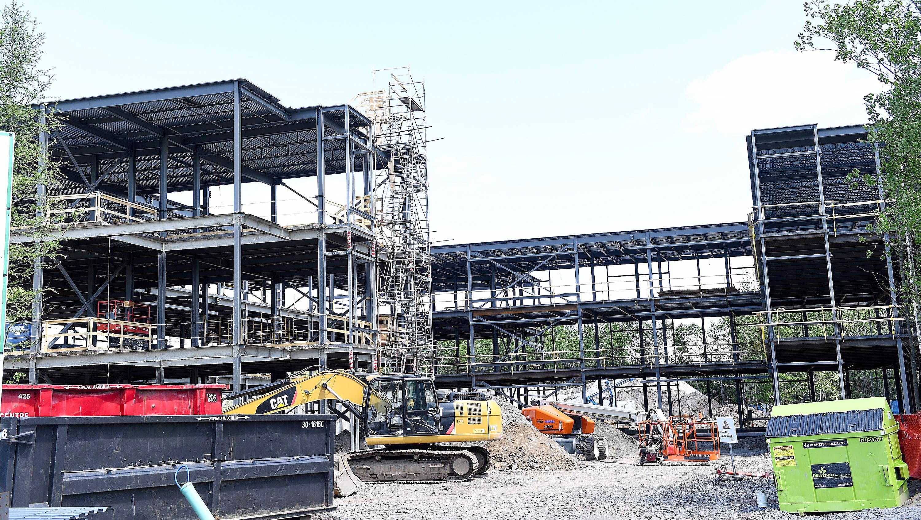 Le chantier de la maison des aînés de Lévis est géré par l’entrepreneur général Pomerleau.