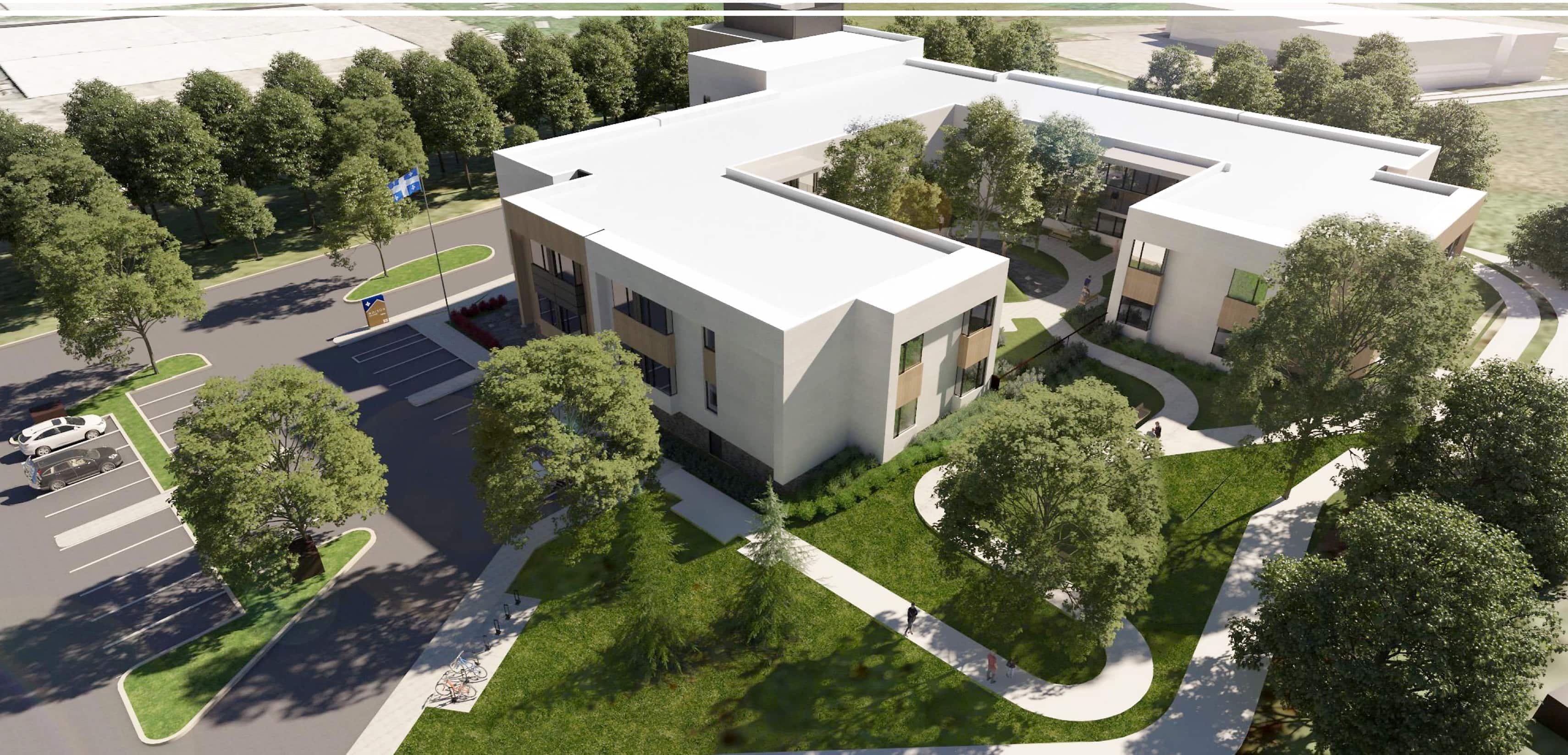 Une maquette donne une idée du projet de Prévost.