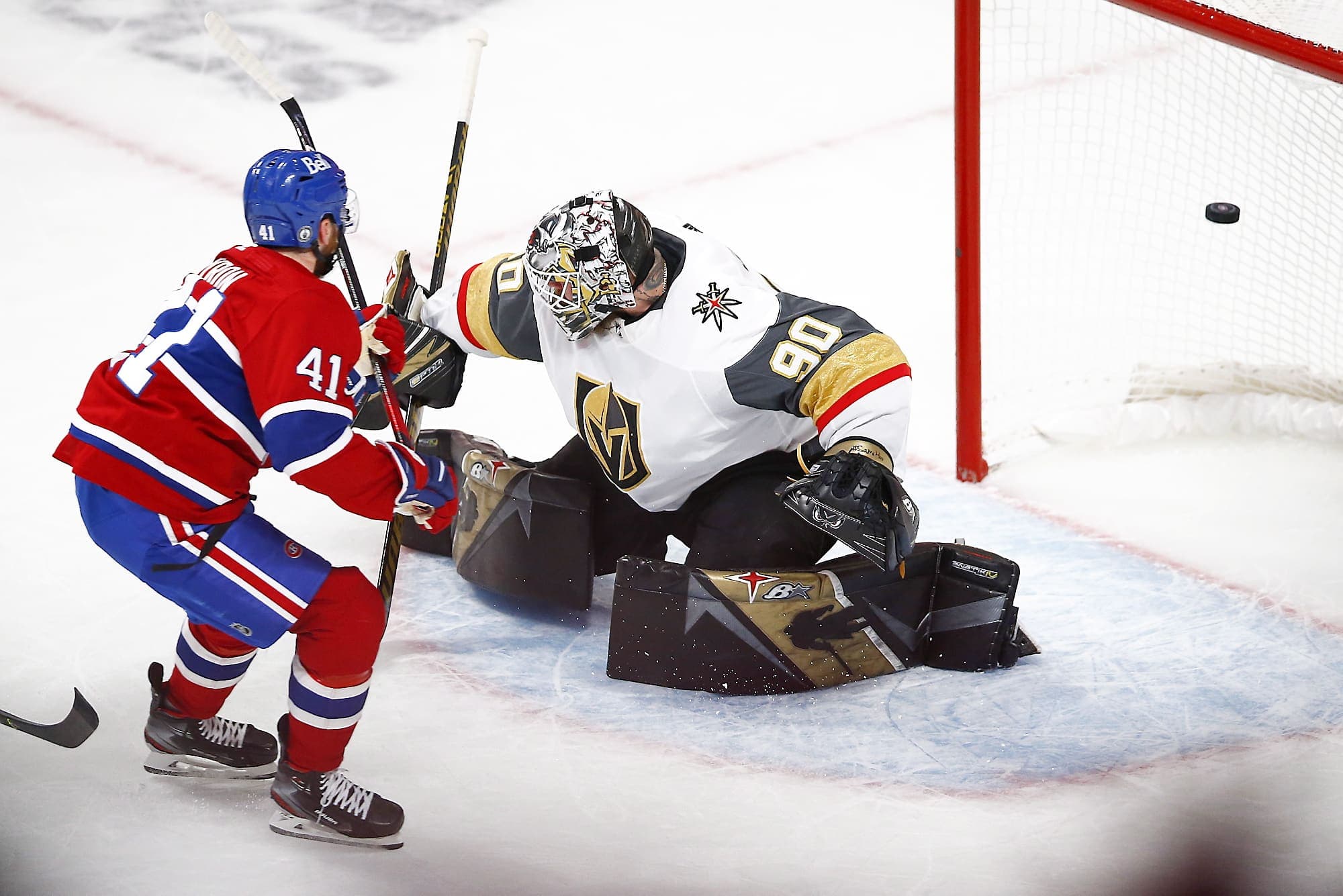 Bien servi par sa rapidité, Paul Byron a trompé la vigilance du gardien Robin Lehner avec le premier but du match.