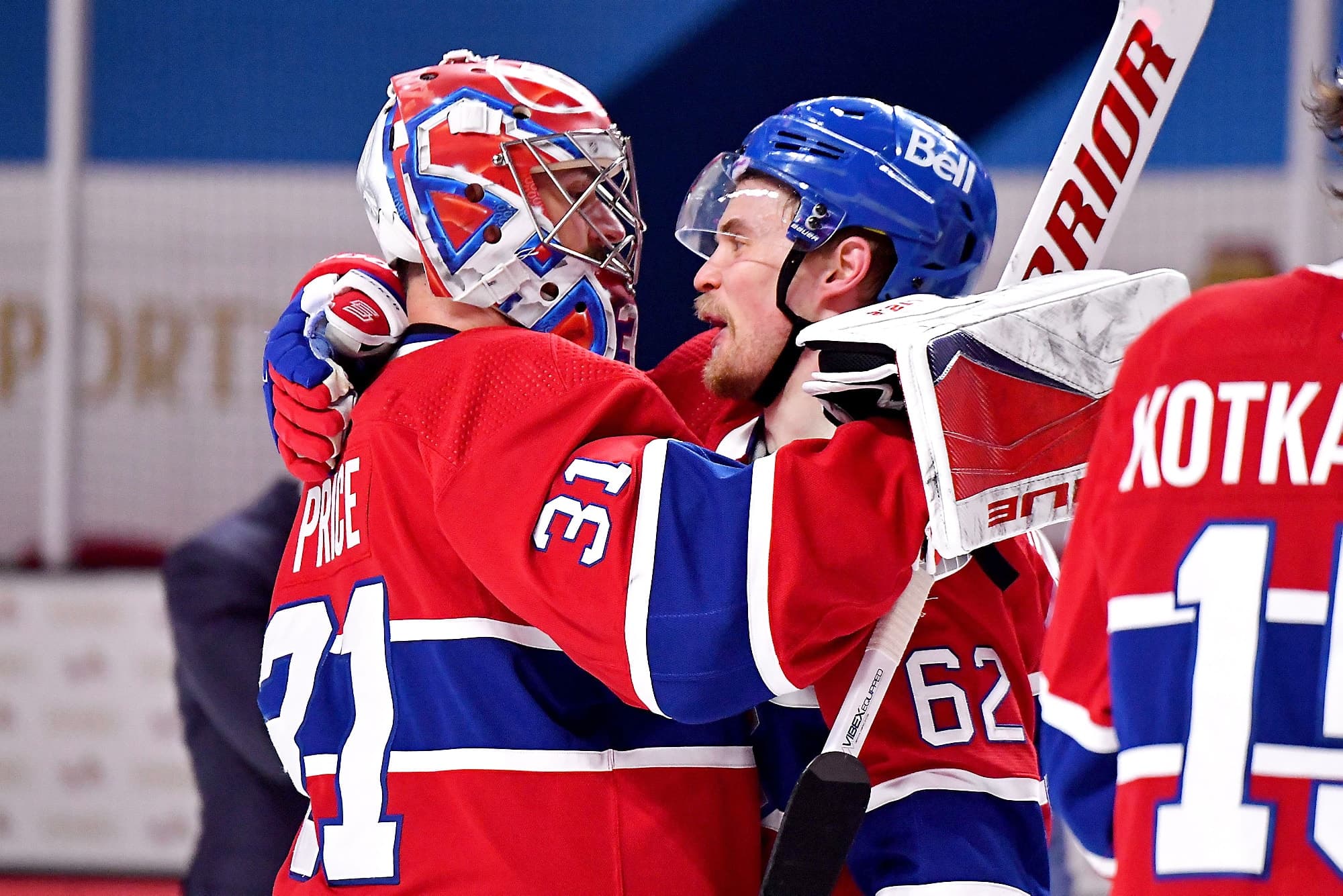 Carey Price et Artturi Lehkonen, deux héros du sixième match contre les Golden Knights.