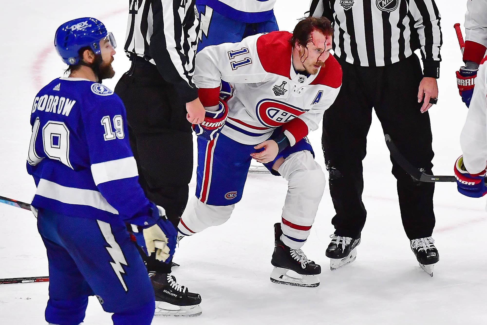 Le fougueux attaquant Brendan Gallagher a eu la vie dure face au Lightning, lundi.