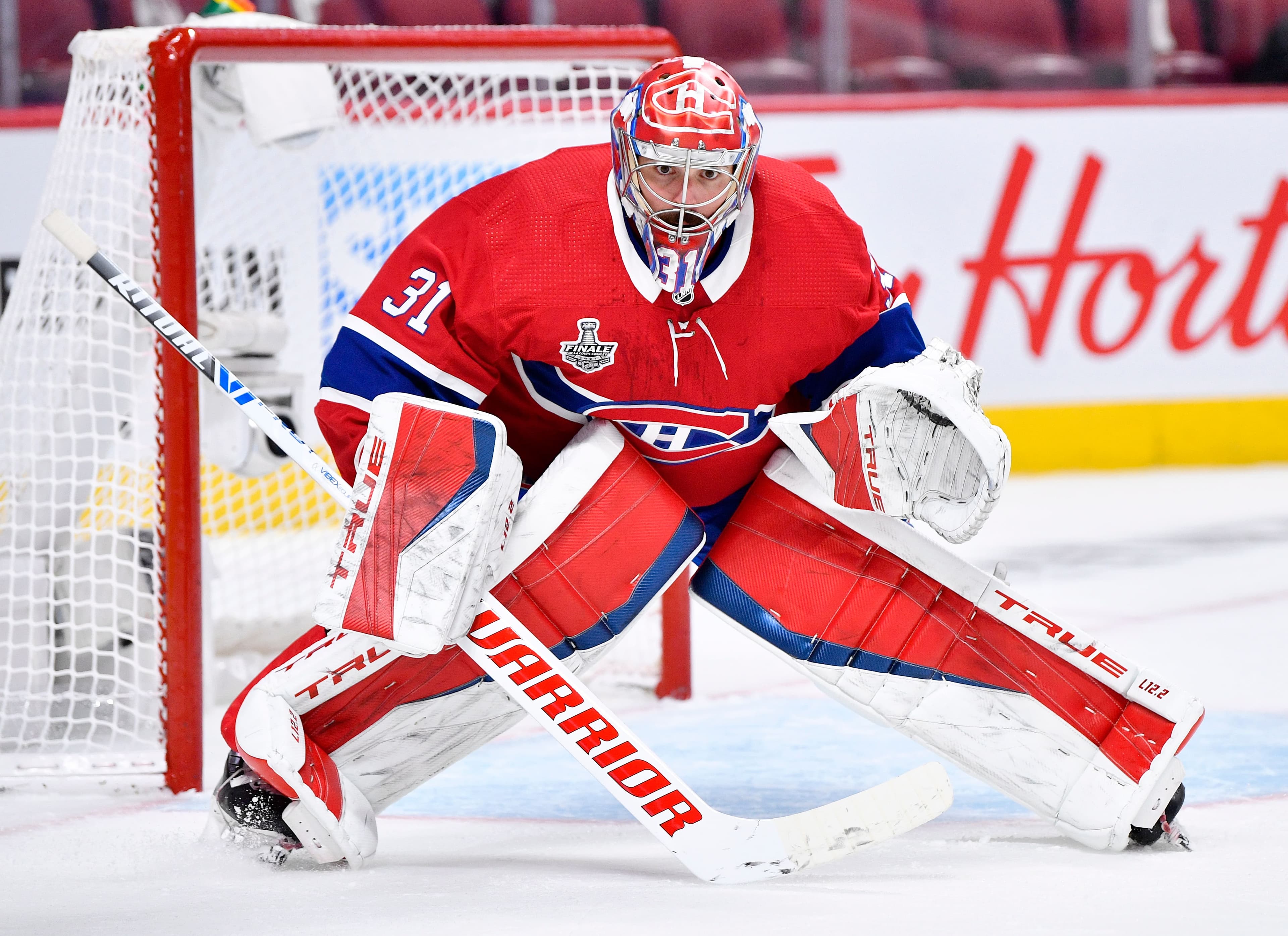 Carey Price va défendre la forteresse du Canadien lundi soir pour le quatrième match de la série finale contre le Lightning de Tampa Bay.