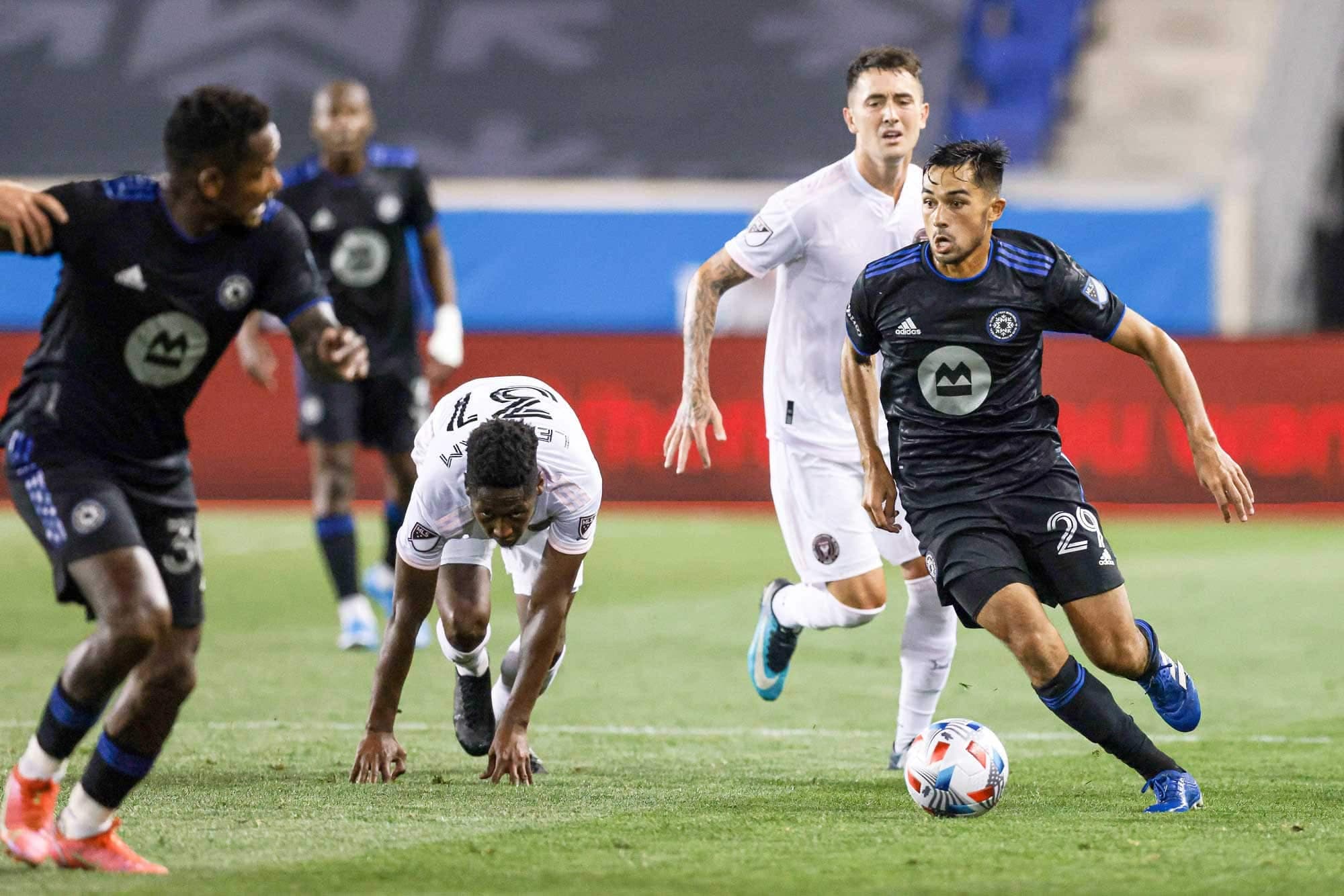 Mathieu Choinière avait orchestré quelques charges lors d’un récent match contre l’Inter Miami CF.