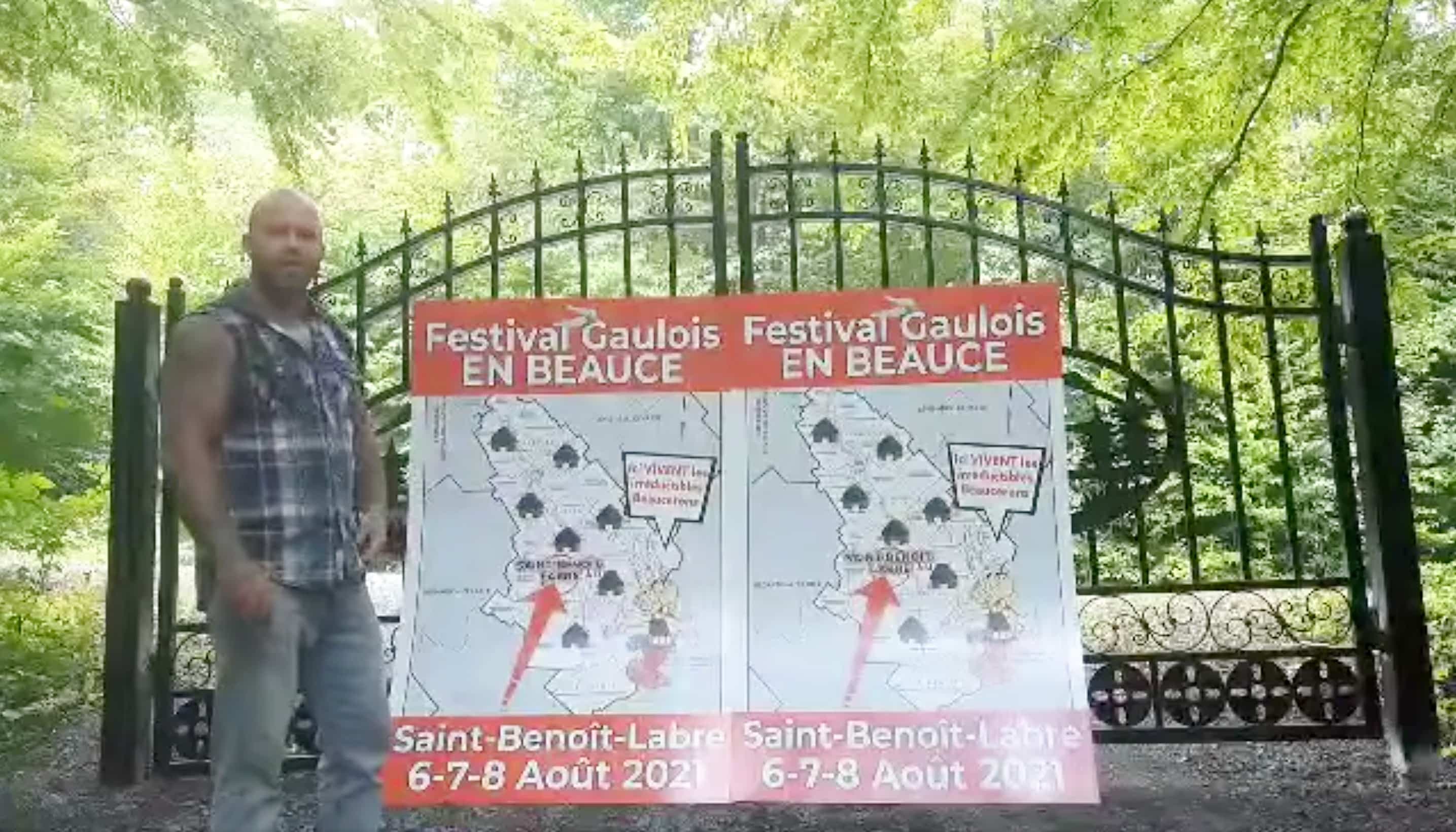 Le site où se déroulera le « Festival des Gaulois » ce week-end à Saint-Benoît-Labre.