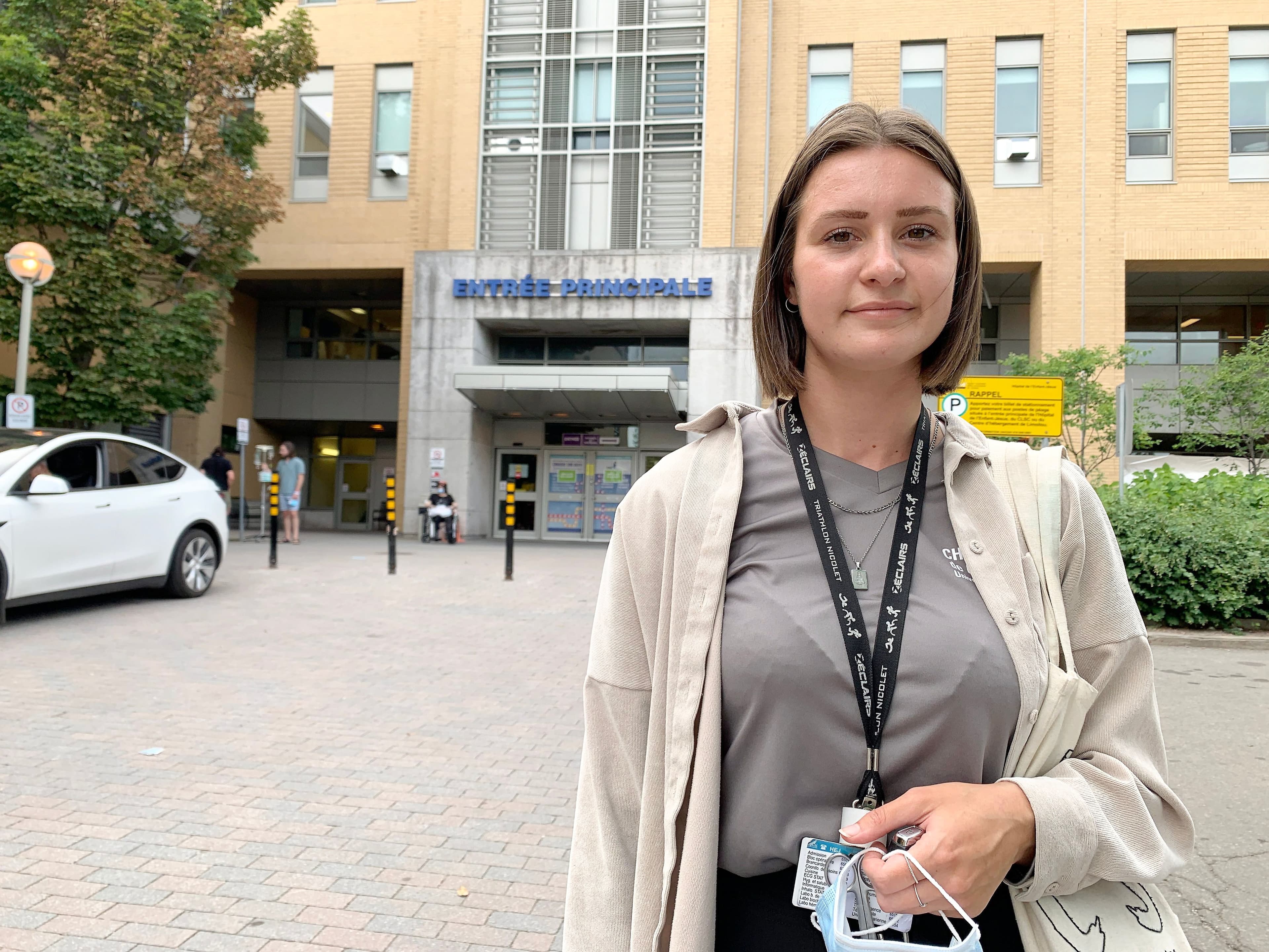 Des employés du réseau de la santé rencontrés par Le Journal sont d’accord avec la vaccination obligatoire, mais éprouvent certaines réticences à l’idée de forcer des travailleurs à se faire vacciner contre leur gré. Ci-dessus, Laurianne Côté, infirmière à l’Hôpital de l’Enfant-Jésus.