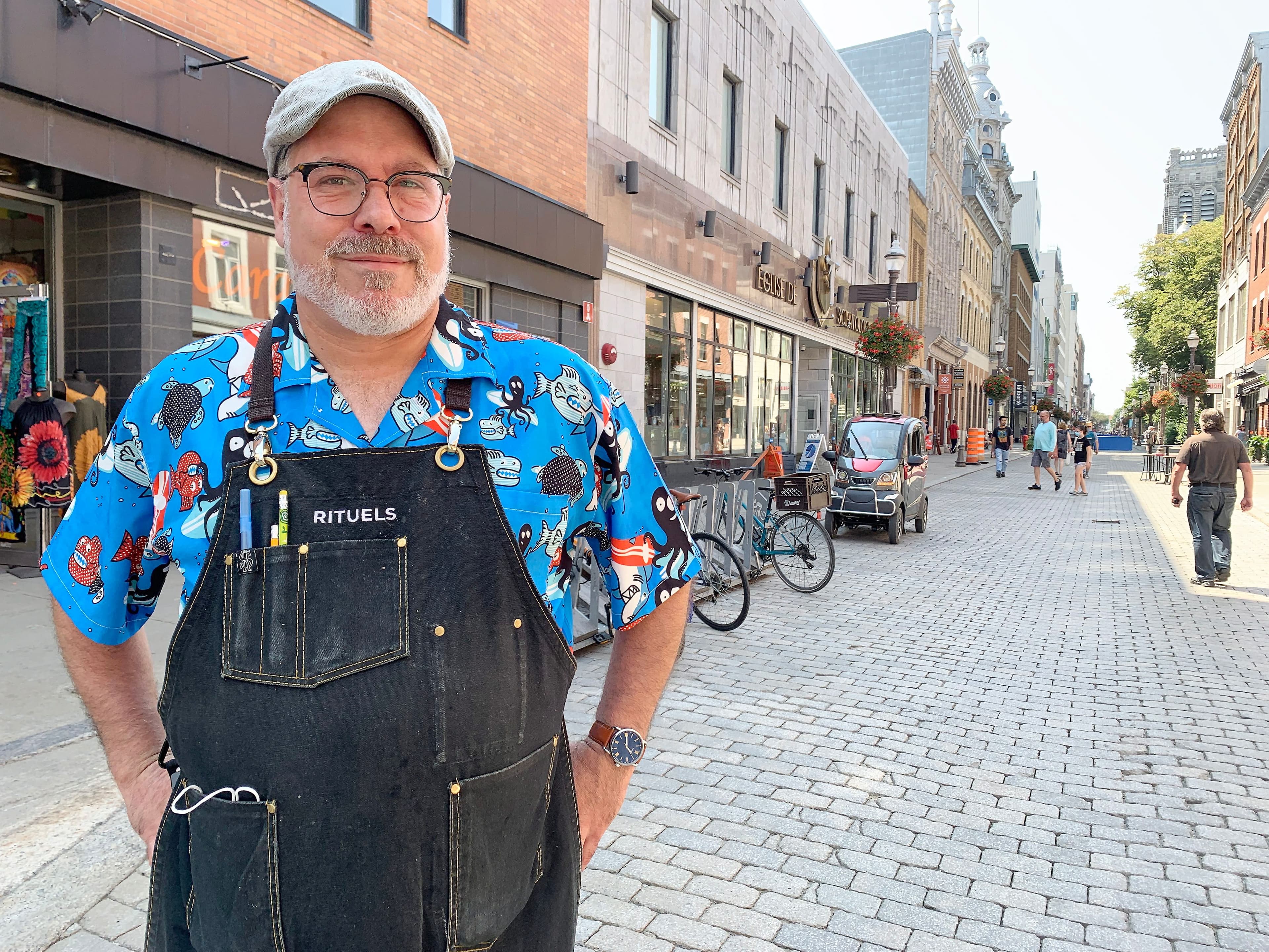 Pour le président de la SDC Saint-Roch, les travaux dans son quartier sont un mal pour un bien puisque ça permettra éventuellement d'avoir plus d'achalandage.