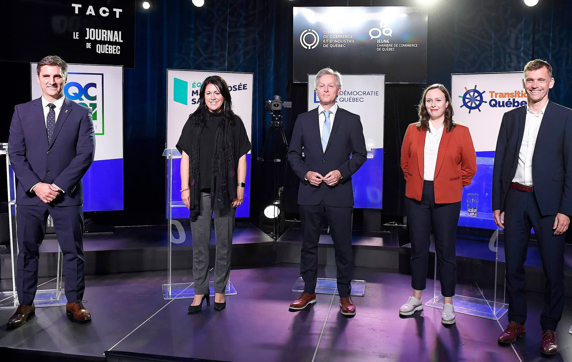 Jean Francois Gosselin, Marie Josée Savard, Jean Rousseau, Jackie Smith et Bruno Marchand.