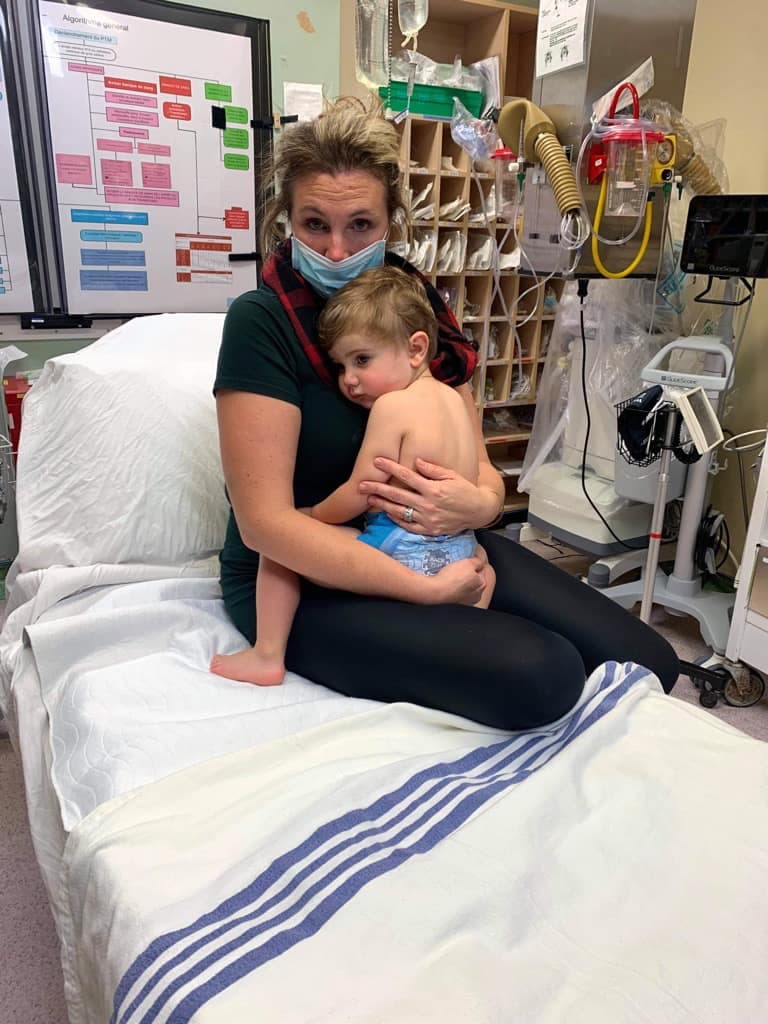 Kimberley Steinmetzer-Villeneuve et son fils James à Val-d’Or