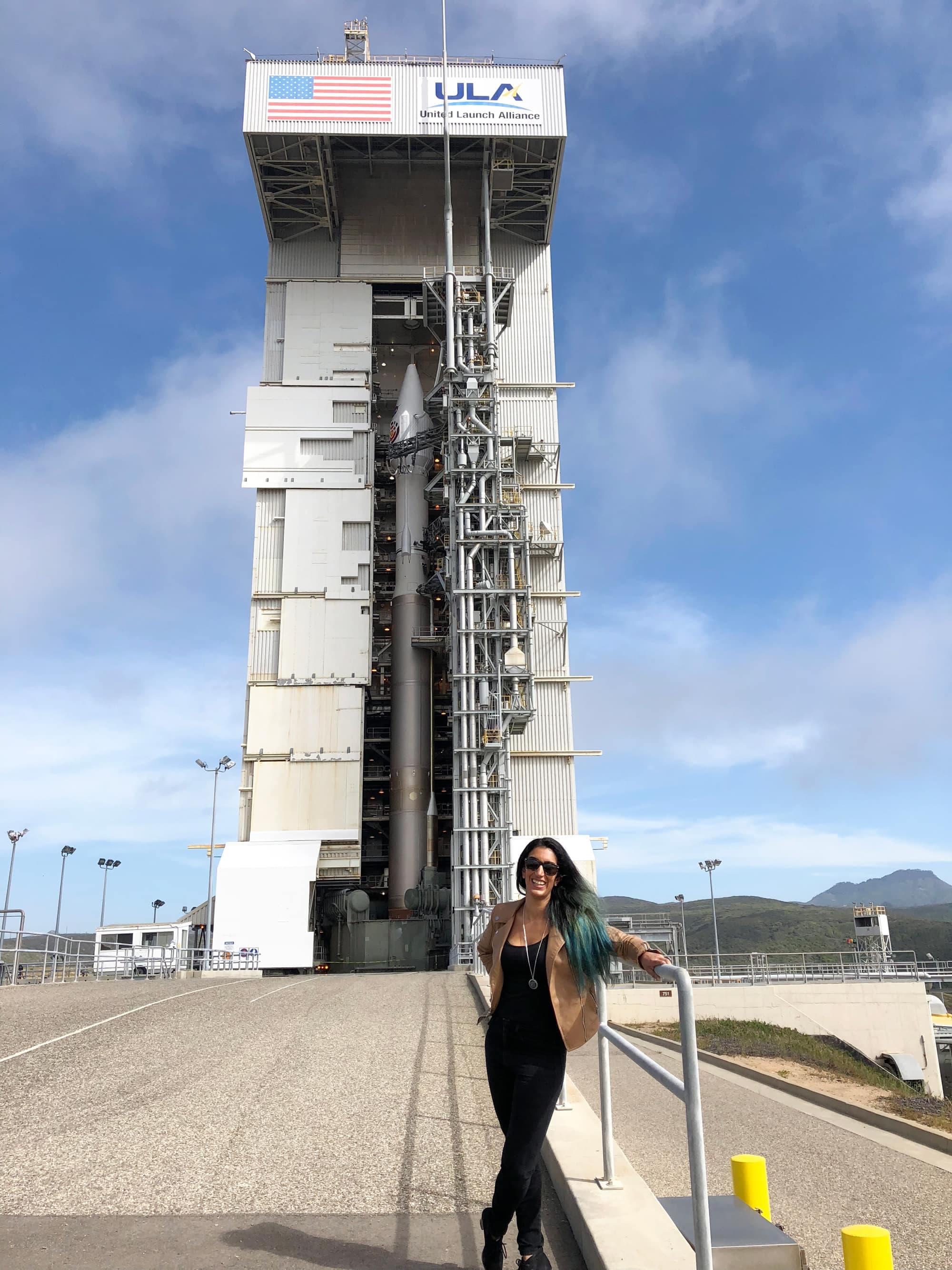 Farah Alibay a assisté au lancement de la fusée Insight, lancée vers Mars le 5 mai 2018.