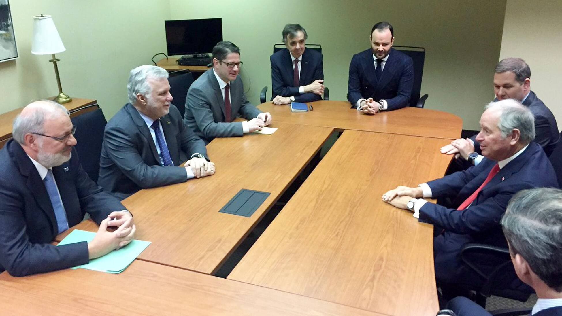 L’ex-premier ministre Philippe Couillard, accompagné de l’ancien patron d’Hydro-Québec, Éric Martel, avait eu une rencontre avec des représentants de Blackstone en mars 2017.