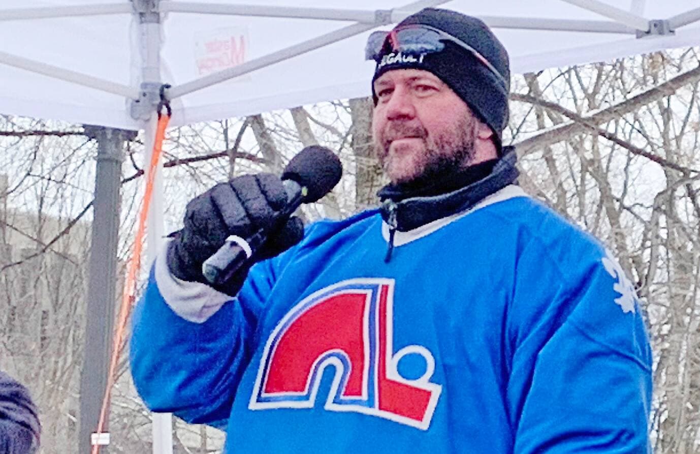 Keven Bilodeau, coorganisateur de la manifestation à Québec