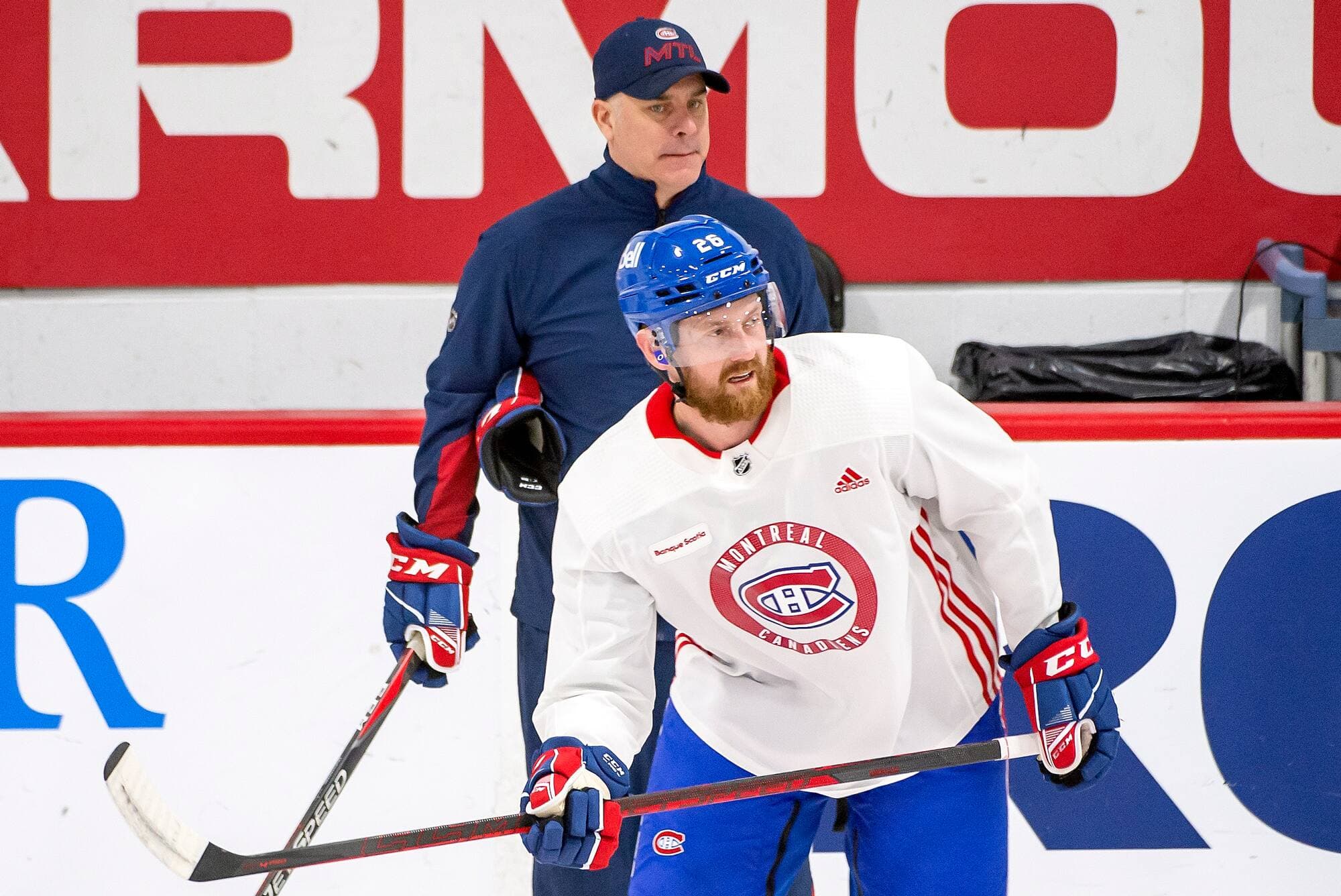 Dominique Ducharme avait Jeff Petry à l’œil, mercredi matin, à l’entraînement à Brossard, avant de se faire congédier.