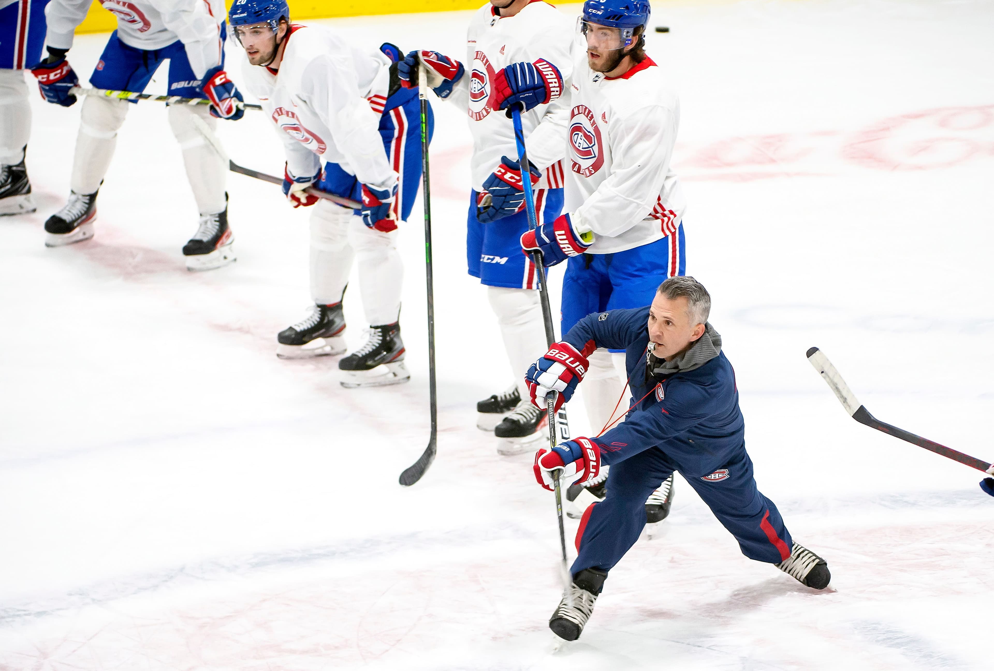 Comme à la belle époque où il terrassait les gardiens adverses, Martin St-Louis a déployé beaucoup d’ardeur à l’entraînement du CH vendredi matin.