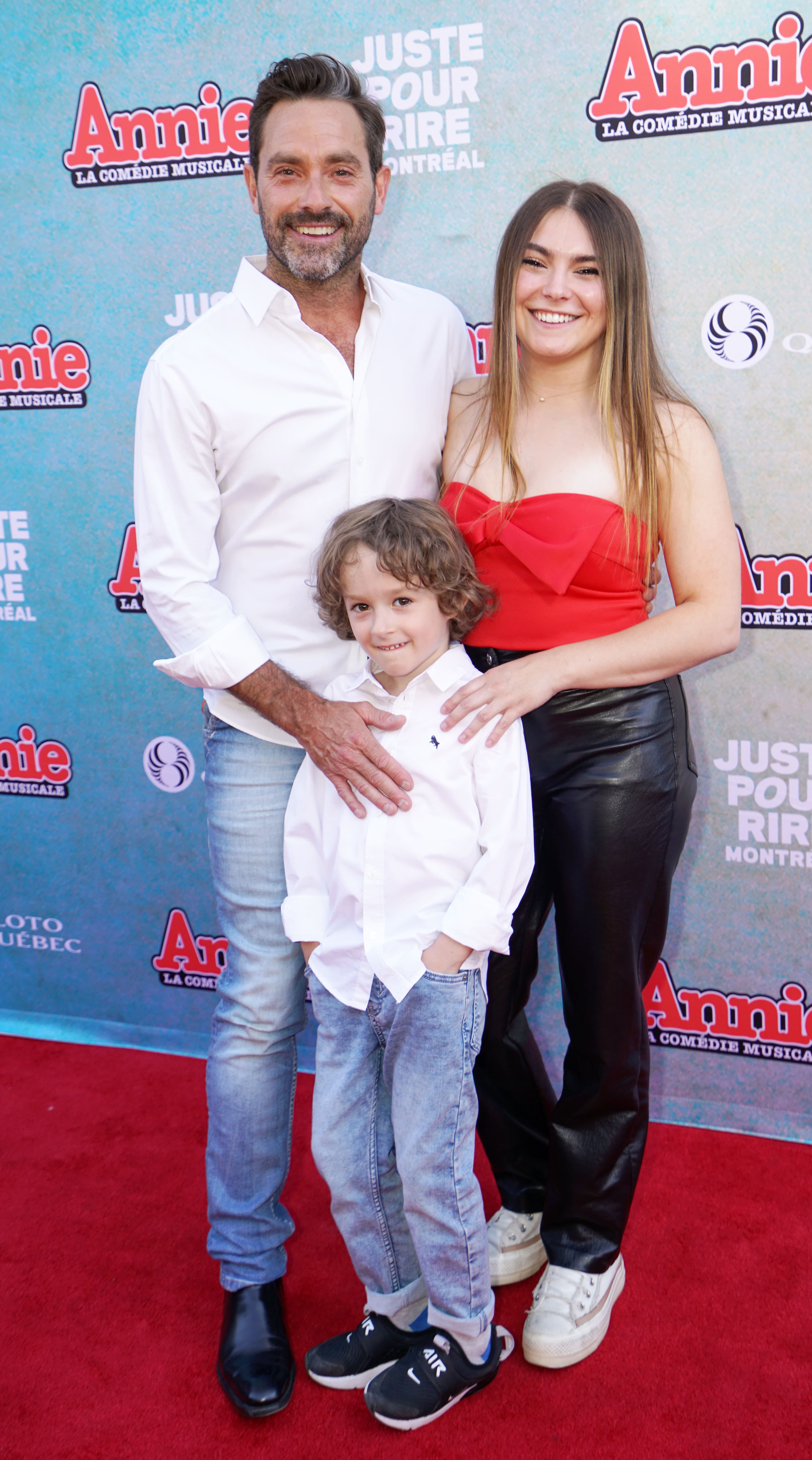 Charlie et Théodore accompagnaient papa Guillaume.