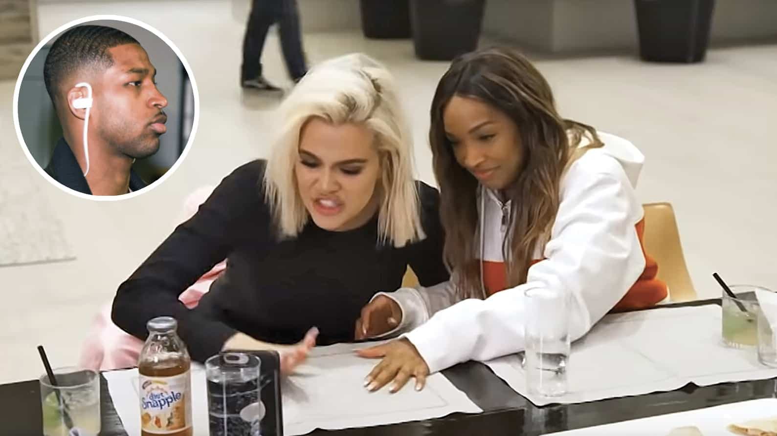 Khloé se défoule avec une amie.