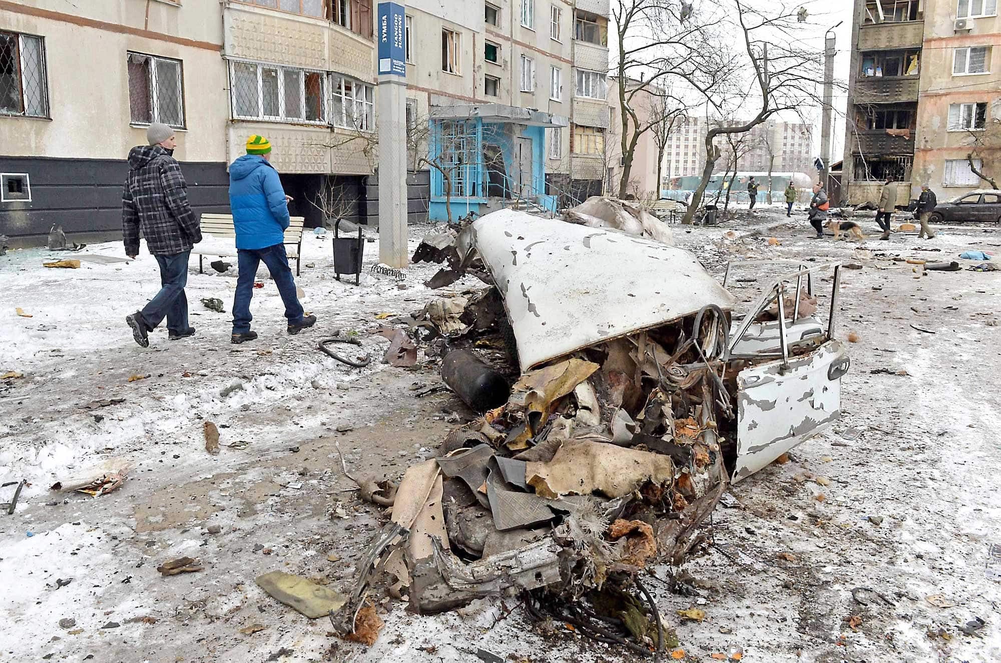 Les conséquences des bombardements incessants à Kharkiv sont faciles à constater. C’est là que vit sa famille, ce qui lui cause un stress constant.