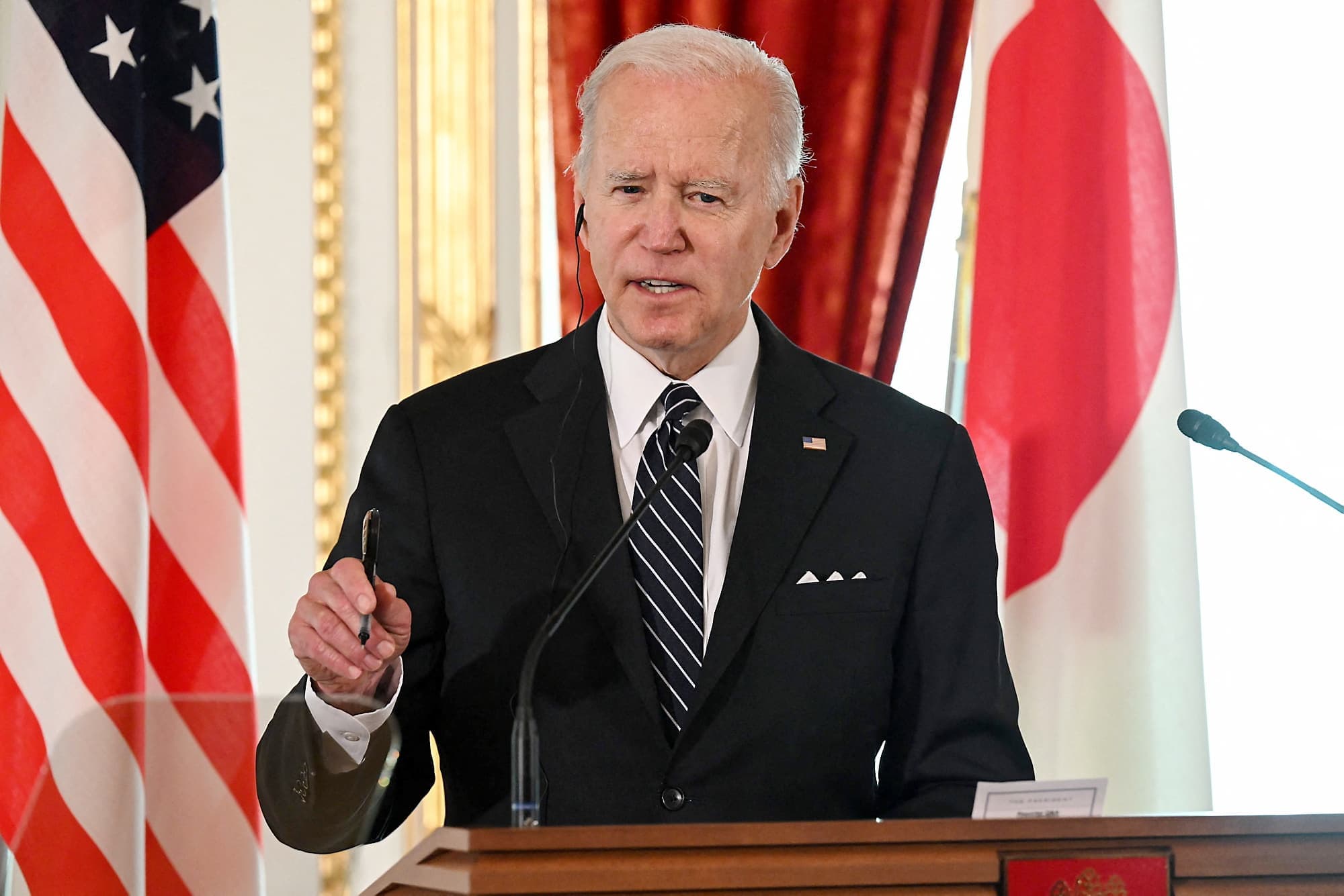 Le président américain, Joe Biden, lors d'une conférence de presse durant son récent voyage au Japon.
