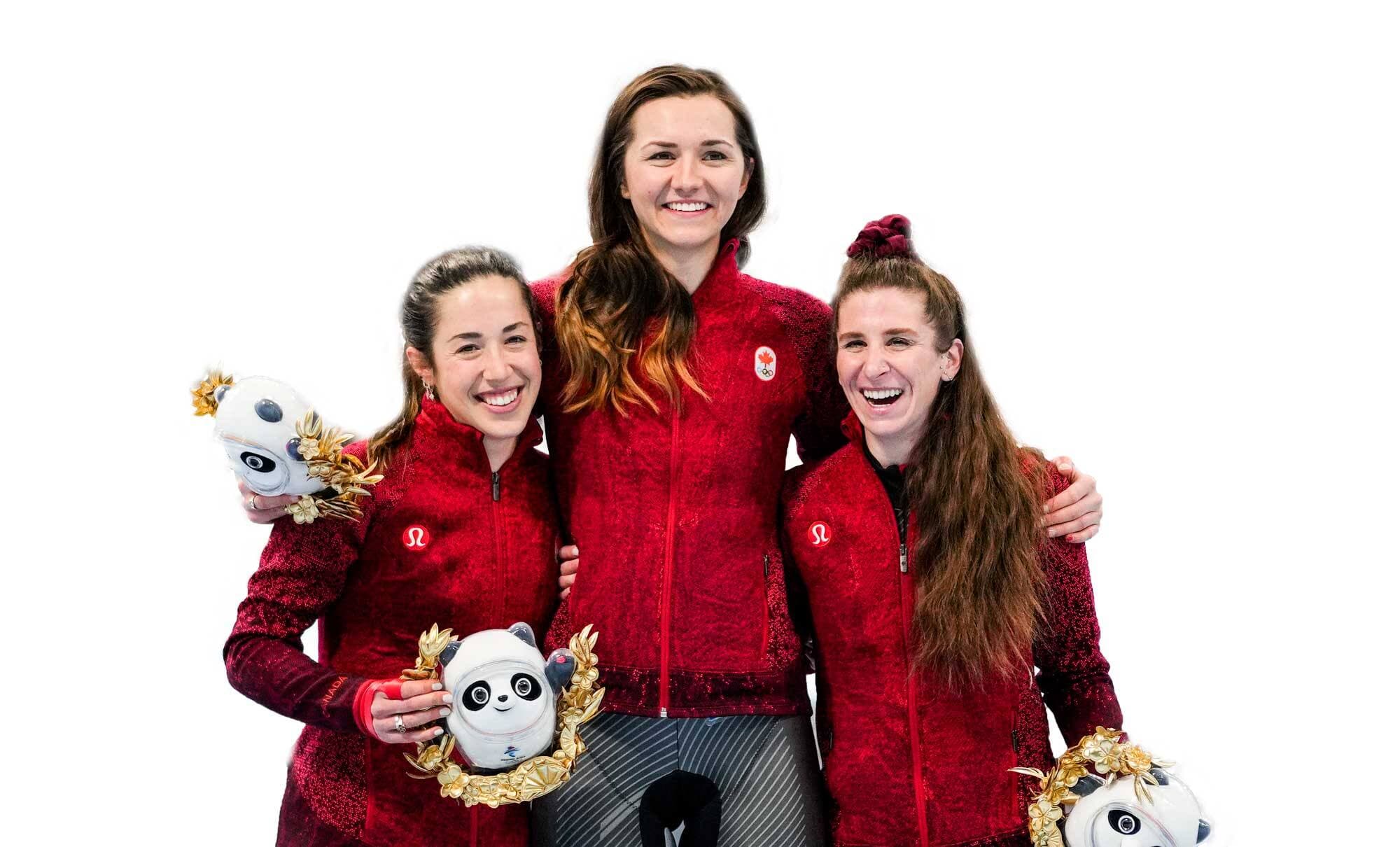 Valérie Maltais, Isabelle Weidemann et Ivanie Blondin sont plus unies que jamais après avoir remporté une médaille d’or olympique mardi.