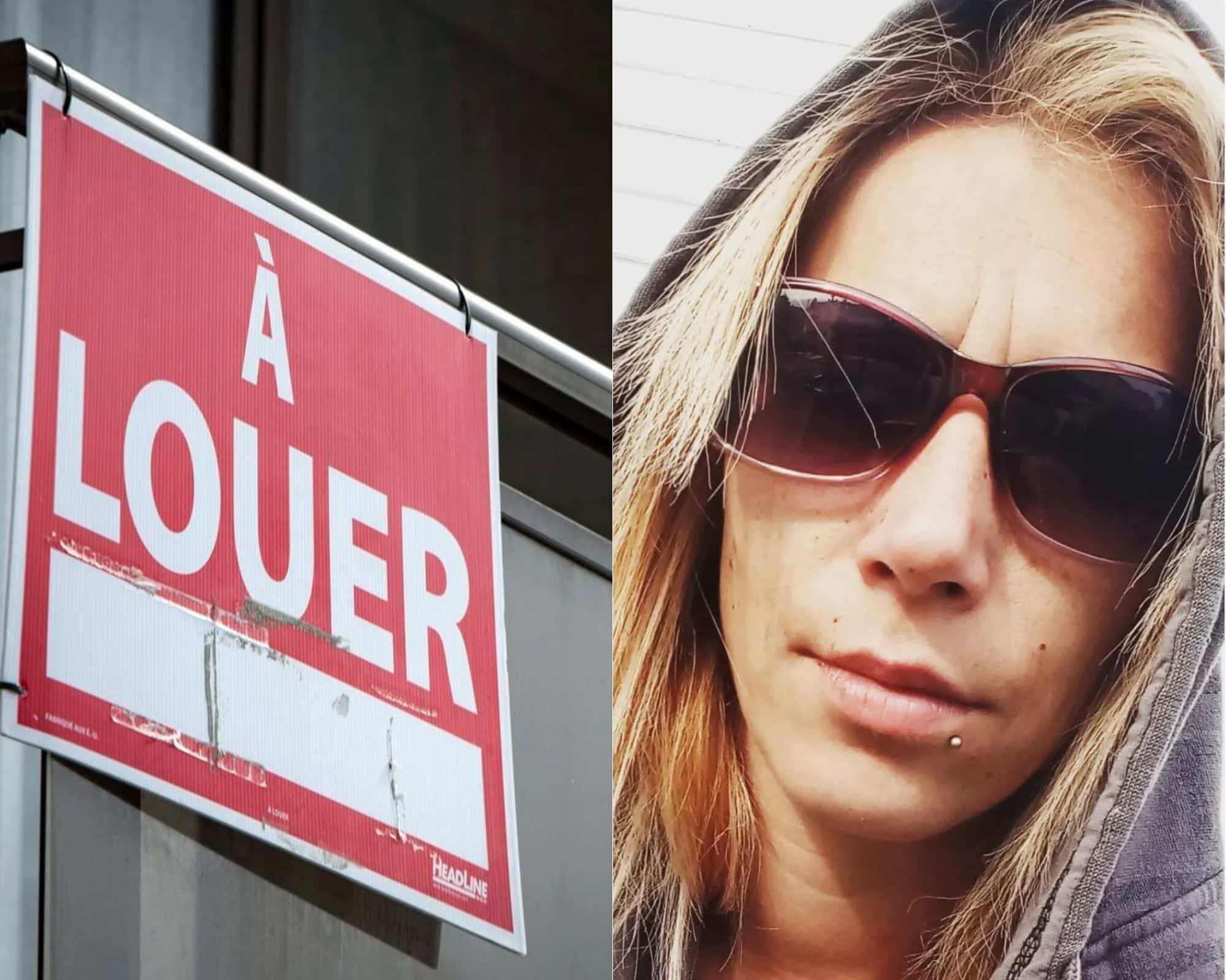 Jenny Bourgoin a tenté de louer un appartement dans plusieurs villes du Québec en vain.