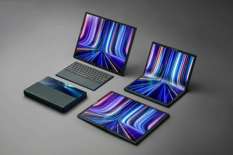 Puisqu’aucun ordinateur pour le jeu ne s’est démarqué côté design cette année, voici plutôt l’impressionnant l’Asus Zenbook 17 Fold, doté d’un processeur Intel Core de 12ième génération.