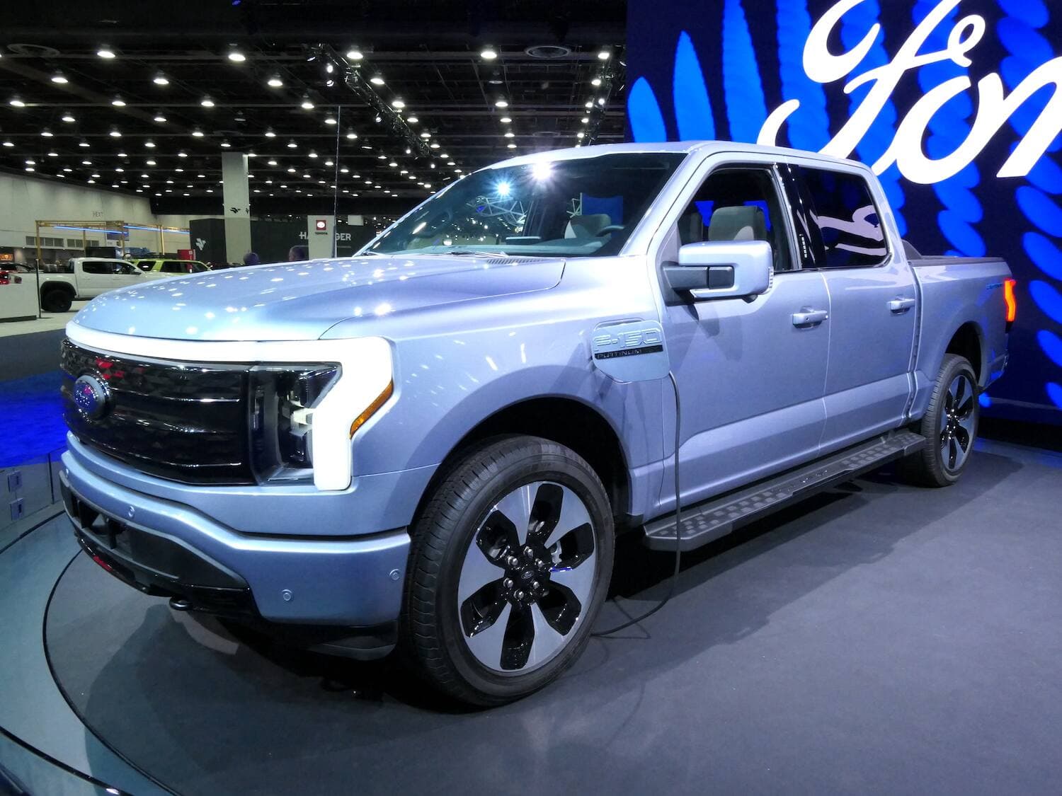 Le Ford F150 Lightning 100% électrique, l'attraction du Salon de l'auto de Détroit.